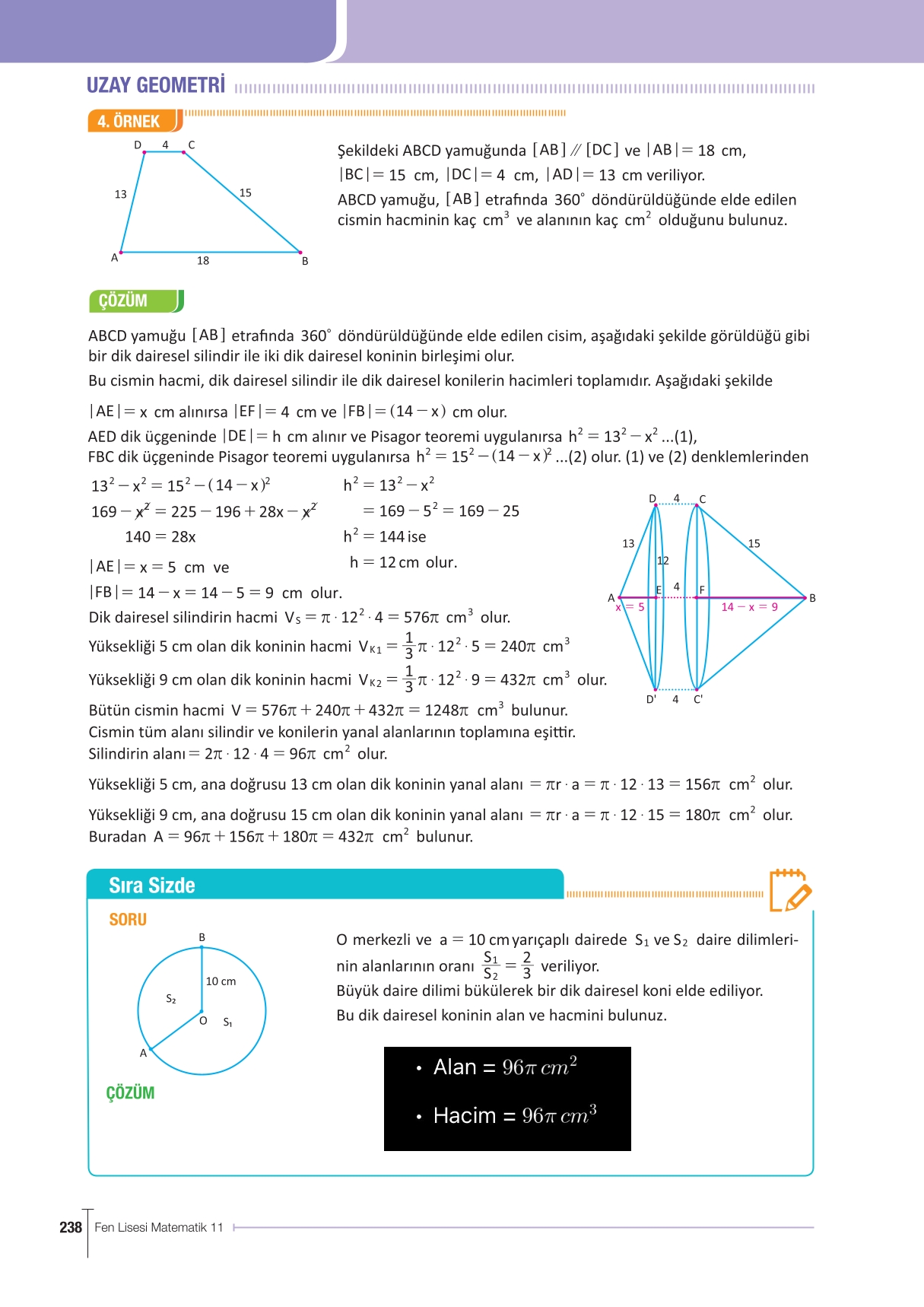 11. Sınıf Meb Yayınları Fen Lisesi Matematik Ders Kitabı Sayfa 238 Cevapları 11. Sınıf Meb Yayınları Fen Lisesi Matematik Ders Kitabı Sayfa 238 Cevapları