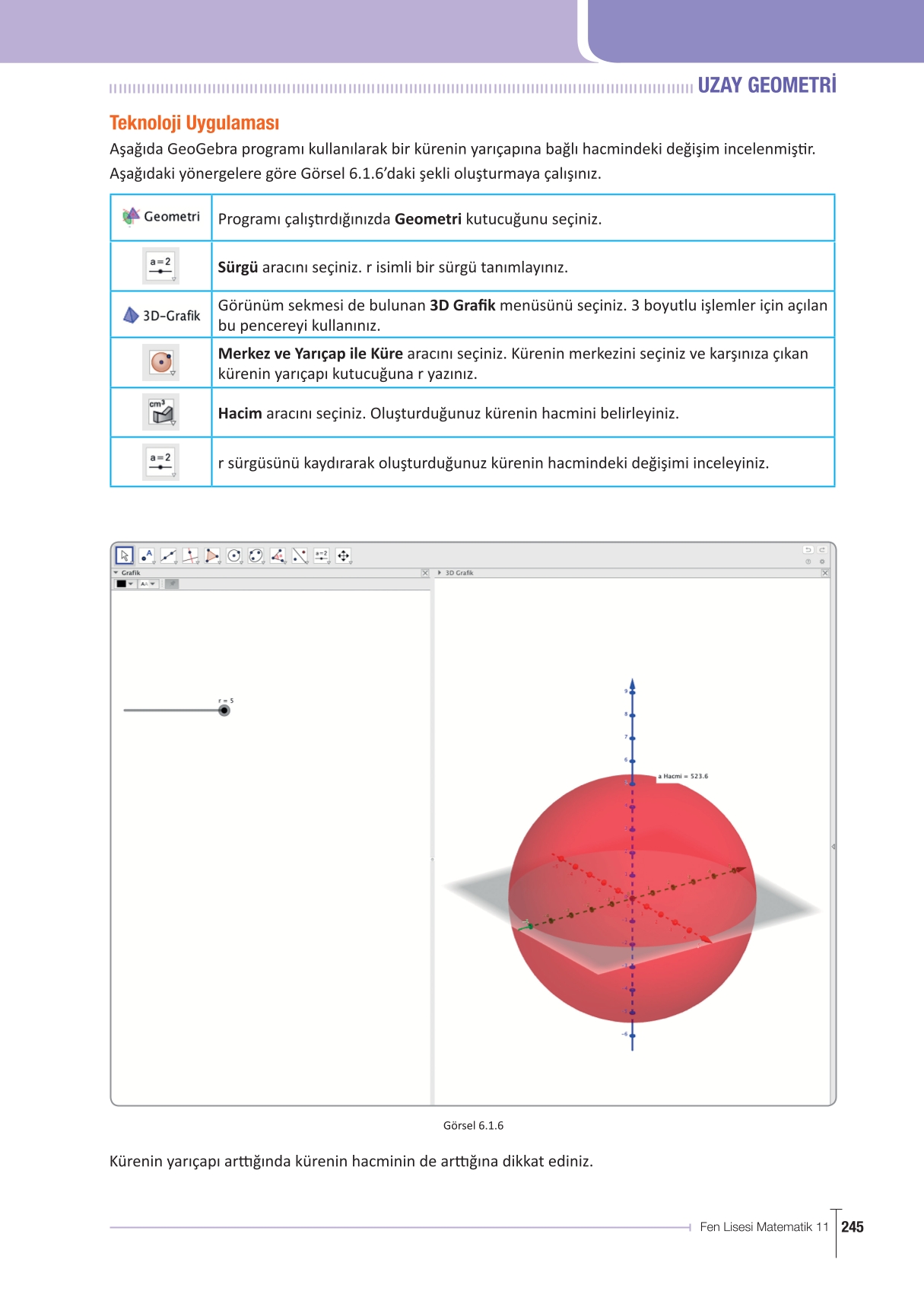11. Sınıf Meb Yayınları Fen Lisesi Matematik Ders Kitabı Sayfa 245 Cevapları