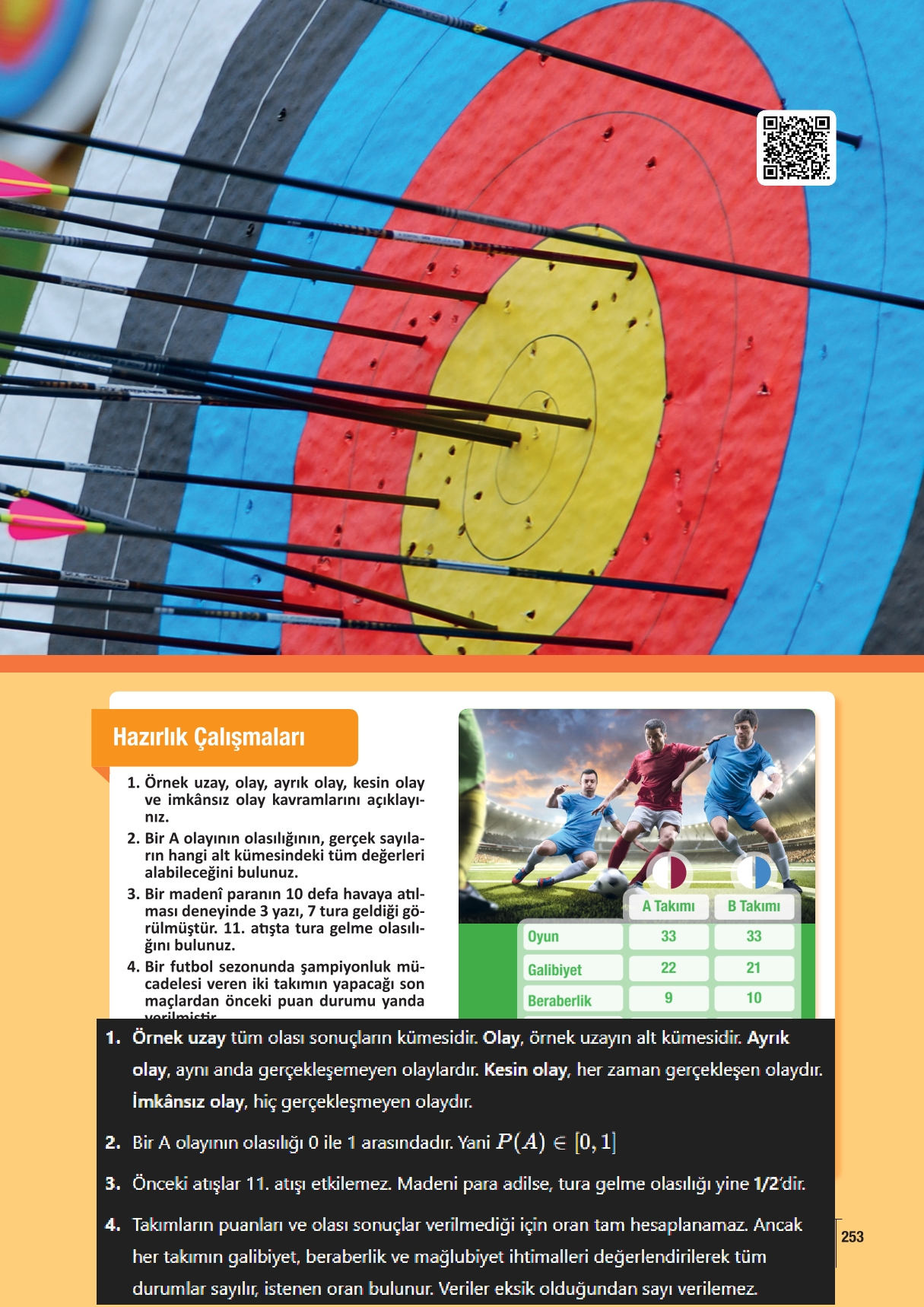 11. Sınıf Meb Yayınları Fen Lisesi Matematik Ders Kitabı Sayfa 253 Cevapları