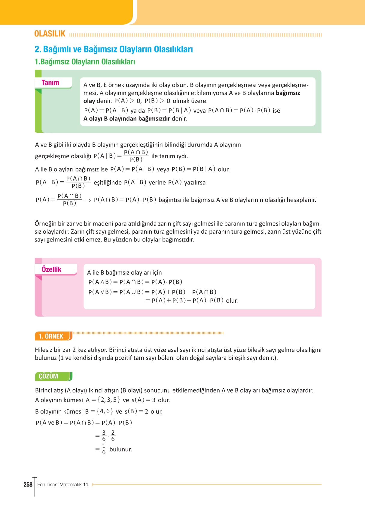 11. Sınıf Meb Yayınları Fen Lisesi Matematik Ders Kitabı Sayfa 258 Cevapları 11. Sınıf Meb Yayınları Fen Lisesi Matematik Ders Kitabı Sayfa 258 Cevapları