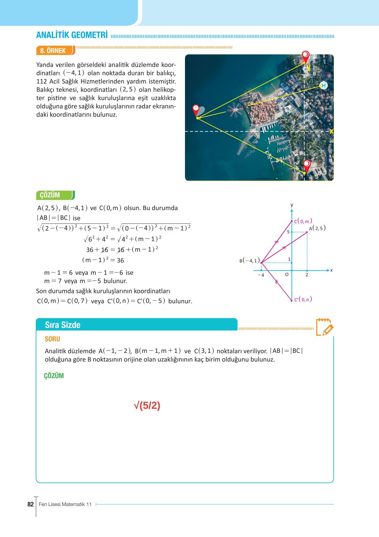 11. Sınıf Meb Yayınları Fen Lisesi Matematik Ders Kitabı Sayfa 82 Cevapları