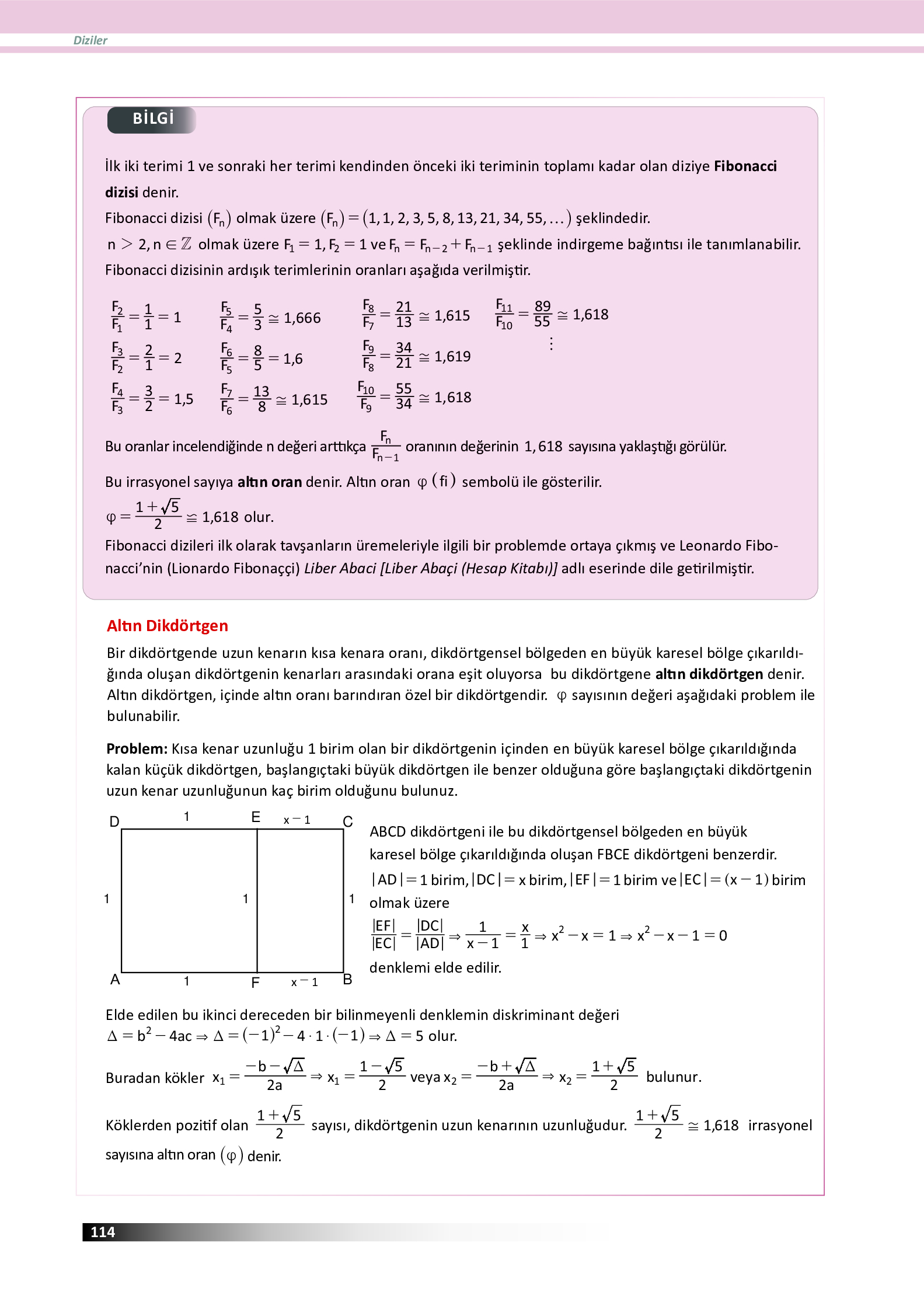12. Sınıf Meb Yayınları Fen Lisesi Matematik Ders Kitabı Sayfa 114 Cevapları