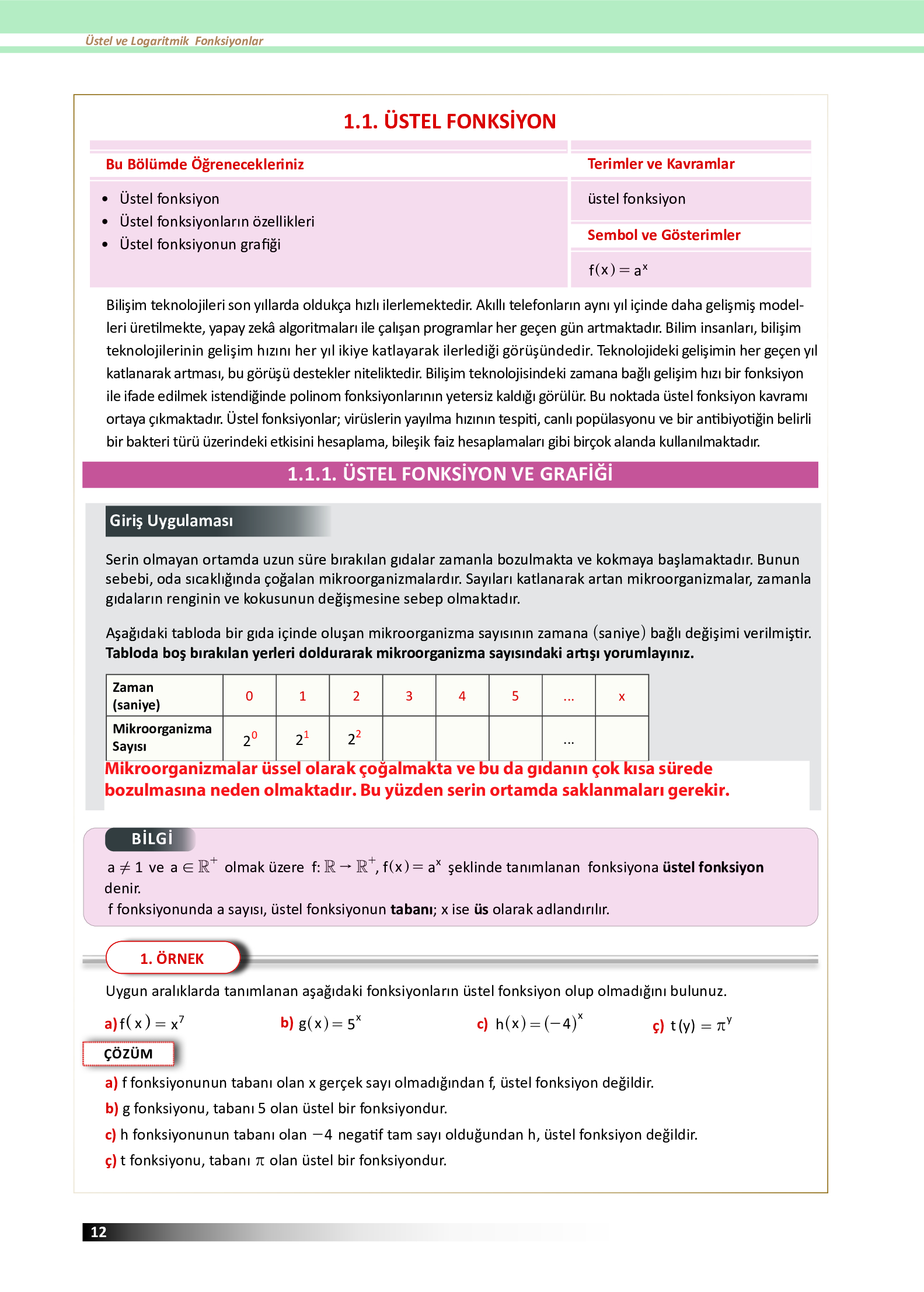 12. Sınıf Meb Yayınları Fen Lisesi Matematik Ders Kitabı Sayfa 12 Cevapları 12. Sınıf Meb Yayınları Fen Lisesi Matematik Ders Kitabı Sayfa 12 Cevapları