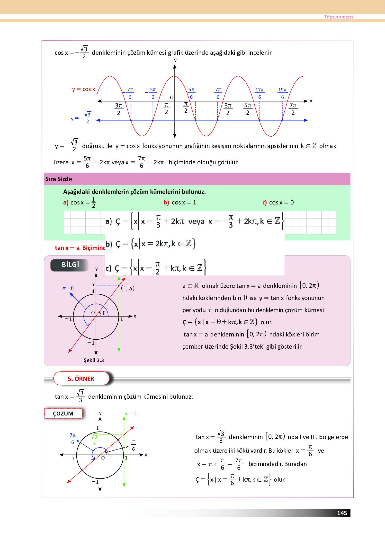 12. Sınıf Meb Yayınları Fen Lisesi Matematik Ders Kitabı Sayfa 145 Cevapları