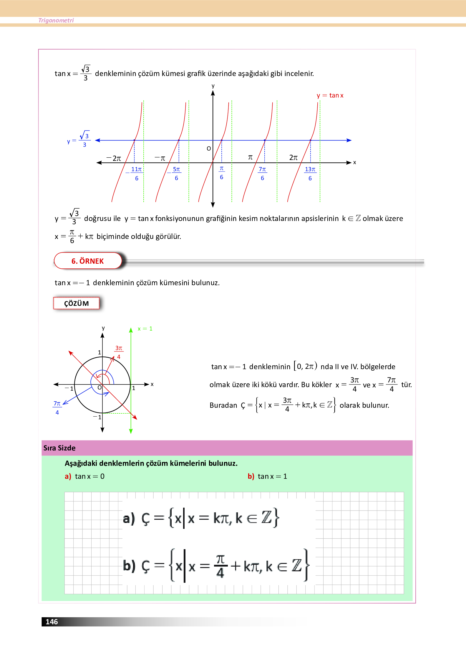 12. Sınıf Meb Yayınları Fen Lisesi Matematik Ders Kitabı Sayfa 146 Cevapları