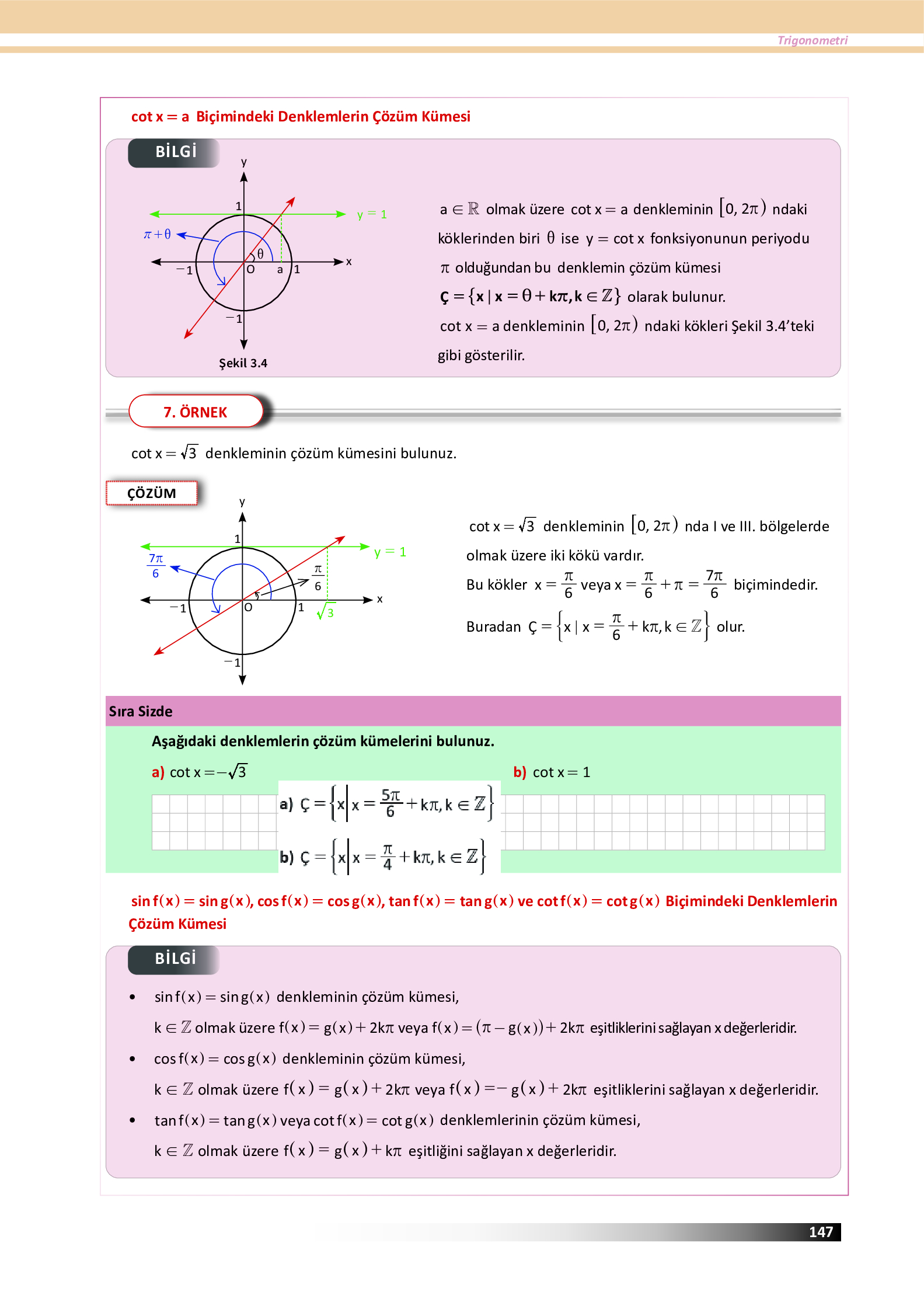 12. Sınıf Meb Yayınları Fen Lisesi Matematik Ders Kitabı Sayfa 147 Cevapları 12. Sınıf Meb Yayınları Fen Lisesi Matematik Ders Kitabı Sayfa 147 Cevapları