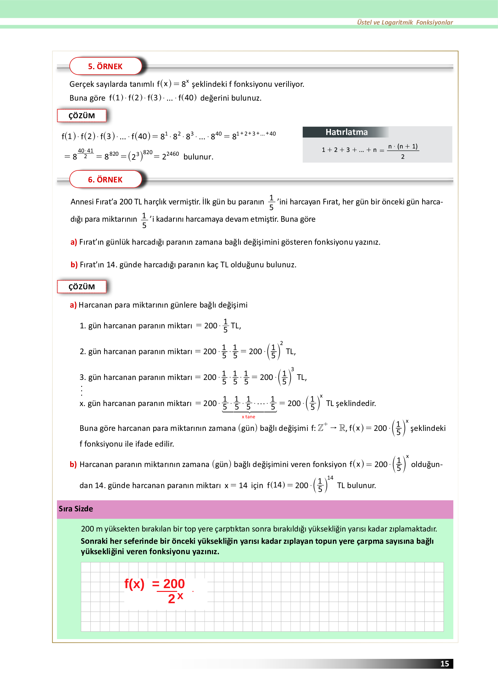 12. Sınıf Meb Yayınları Fen Lisesi Matematik Ders Kitabı Sayfa 15 Cevapları 12. Sınıf Meb Yayınları Fen Lisesi Matematik Ders Kitabı Sayfa 15 Cevapları