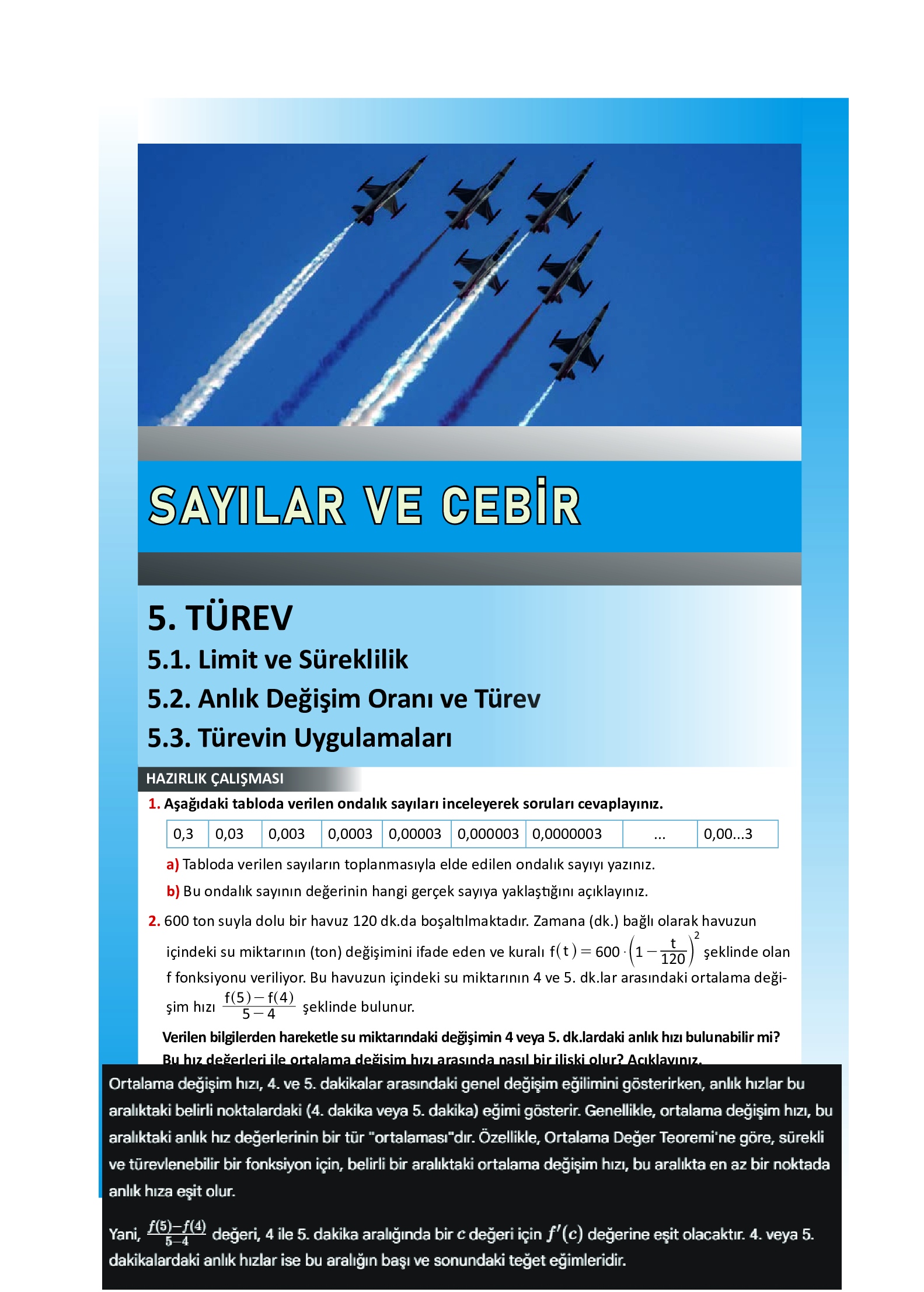 12. Sınıf Meb Yayınları Fen Lisesi Matematik Ders Kitabı Sayfa 203 Cevapları