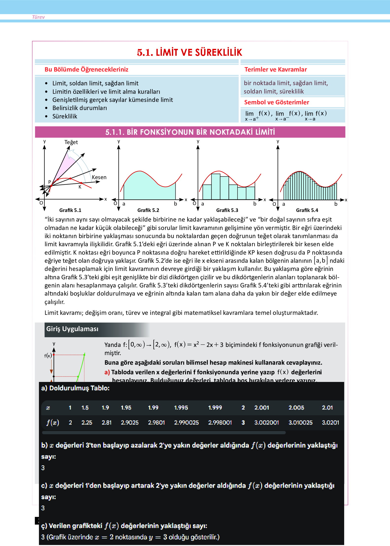 12. Sınıf Meb Yayınları Fen Lisesi Matematik Ders Kitabı Sayfa 204 Cevapları