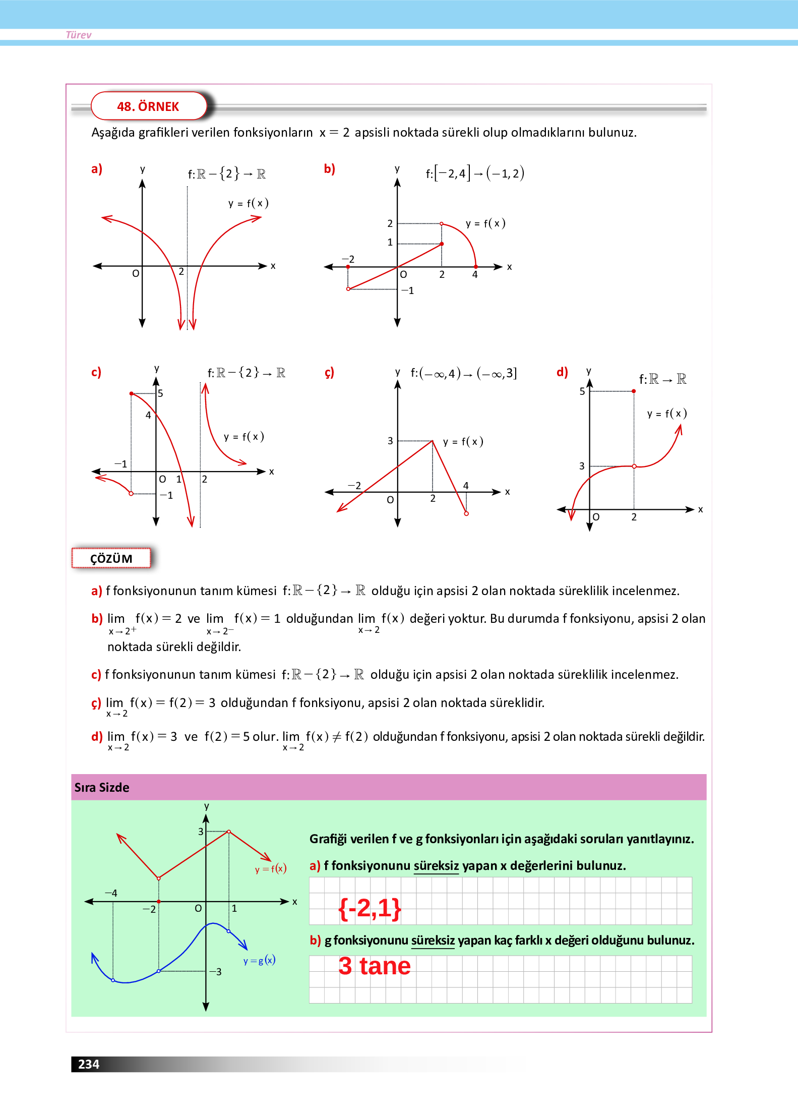 12. Sınıf Meb Yayınları Fen Lisesi Matematik Ders Kitabı Sayfa 234 Cevapları 12. Sınıf Meb Yayınları Fen Lisesi Matematik Ders Kitabı Sayfa 234 Cevapları