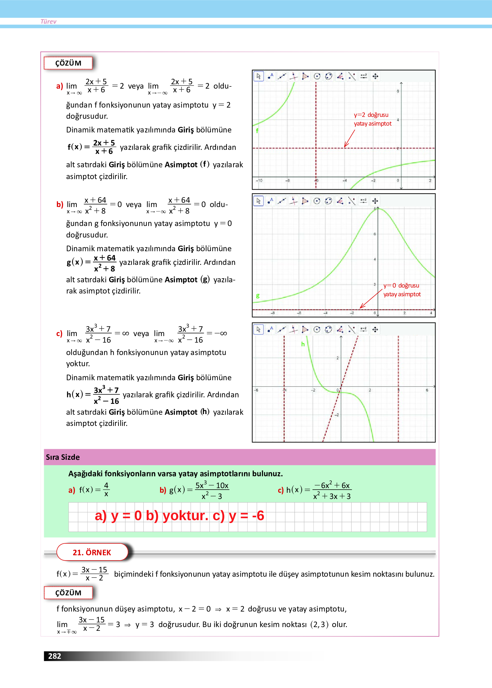 12. Sınıf Meb Yayınları Fen Lisesi Matematik Ders Kitabı Sayfa 282 Cevapları 12. Sınıf Meb Yayınları Fen Lisesi Matematik Ders Kitabı Sayfa 282 Cevapları