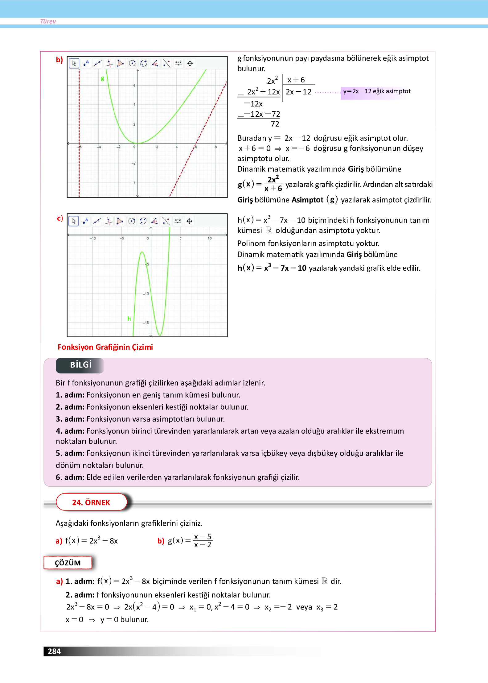 12. Sınıf Meb Yayınları Fen Lisesi Matematik Ders Kitabı Sayfa 284 Cevapları