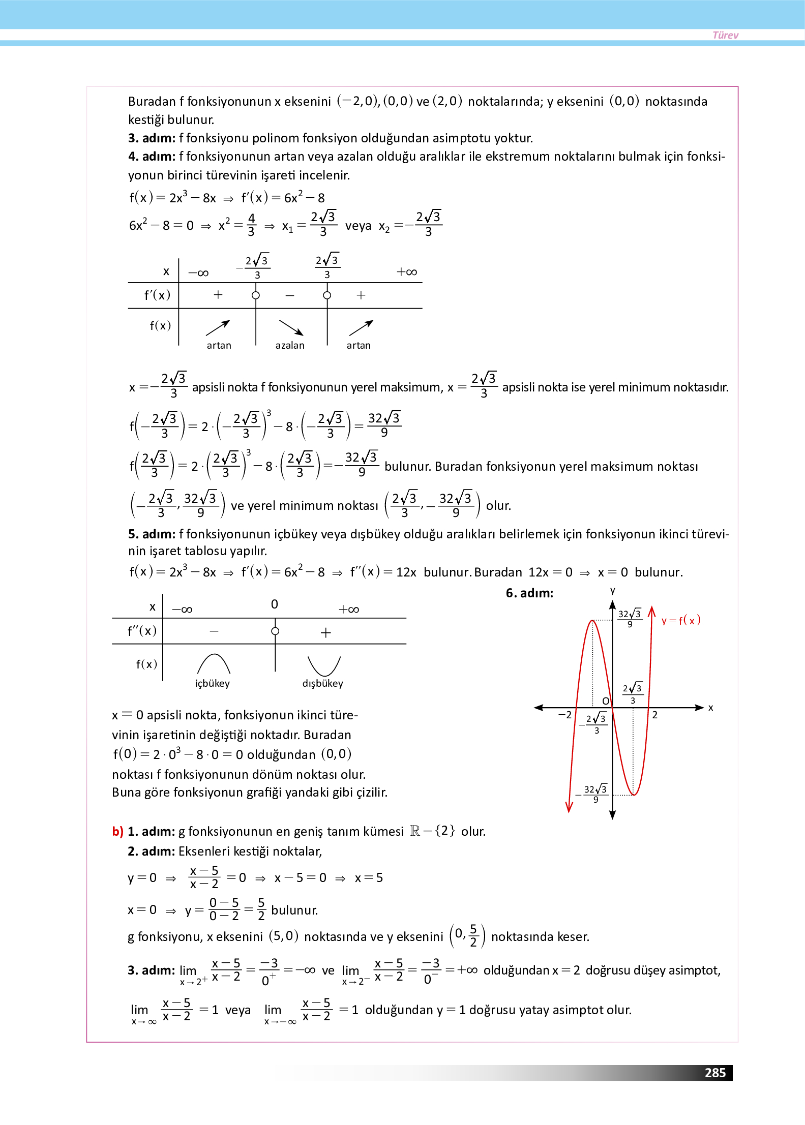 12. Sınıf Meb Yayınları Fen Lisesi Matematik Ders Kitabı Sayfa 285 Cevapları