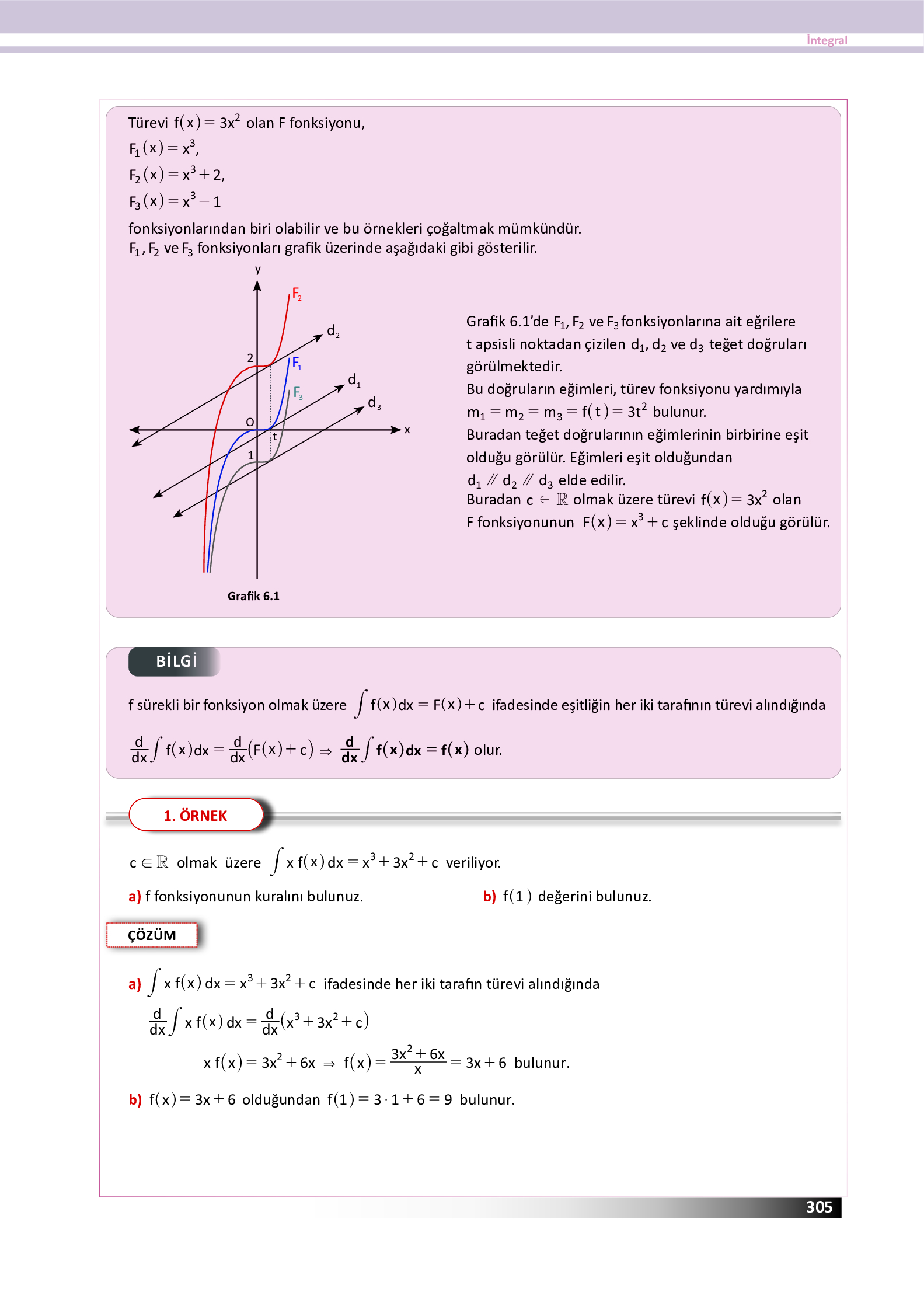 12. Sınıf Meb Yayınları Fen Lisesi Matematik Ders Kitabı Sayfa 305 Cevapları