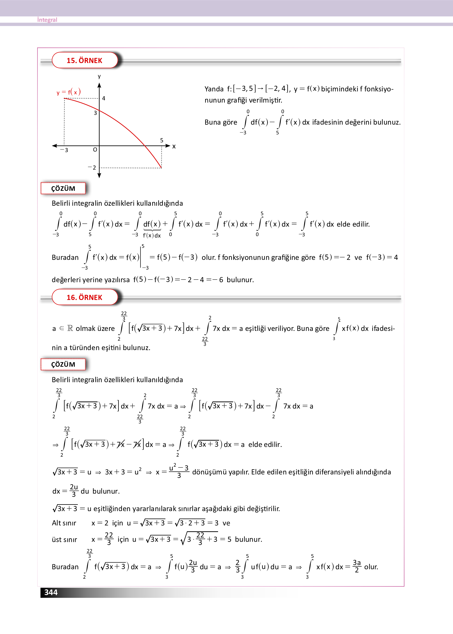 12. Sınıf Meb Yayınları Fen Lisesi Matematik Ders Kitabı Sayfa 344 Cevapları