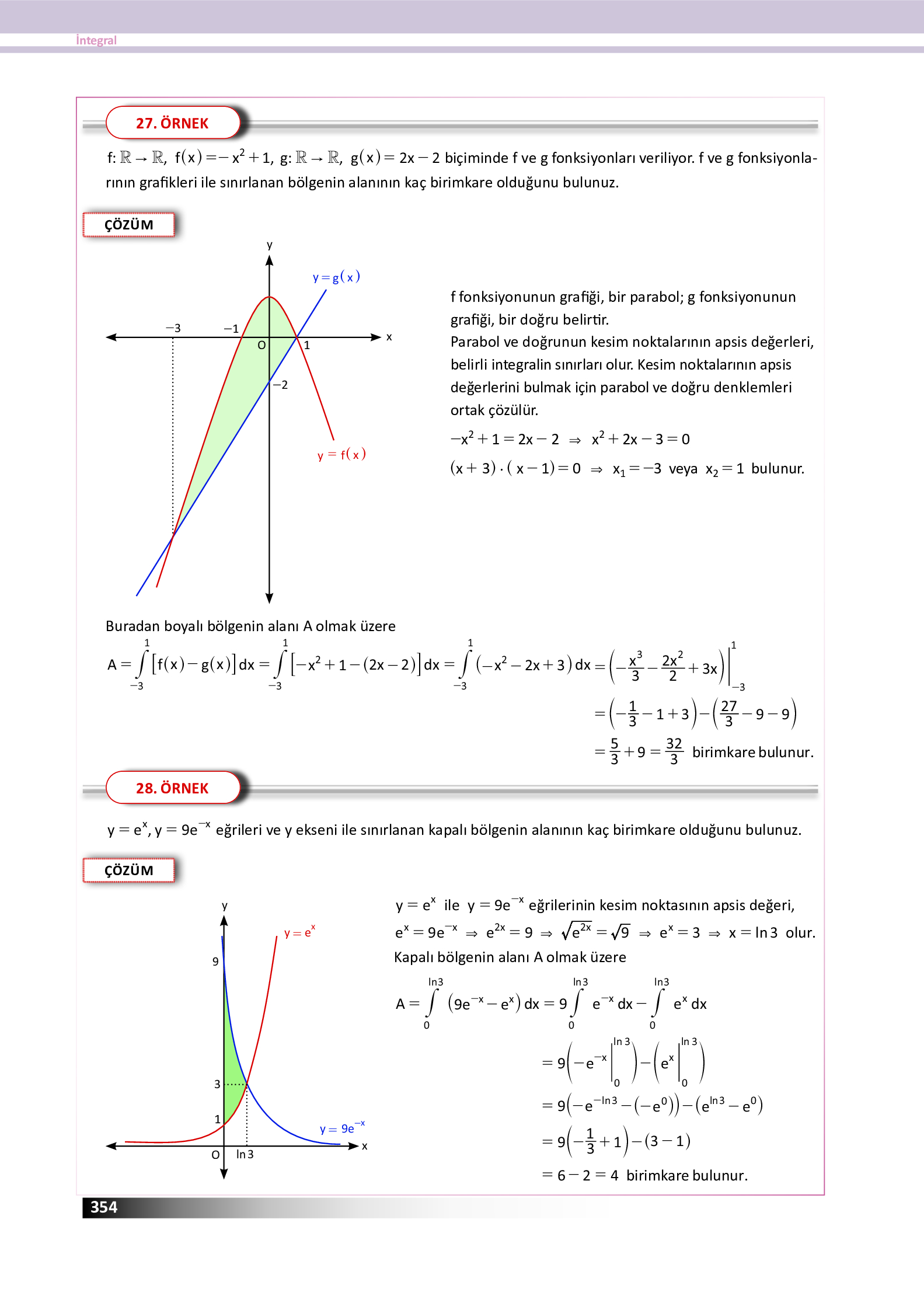 12. Sınıf Meb Yayınları Fen Lisesi Matematik Ders Kitabı Sayfa 354 Cevapları