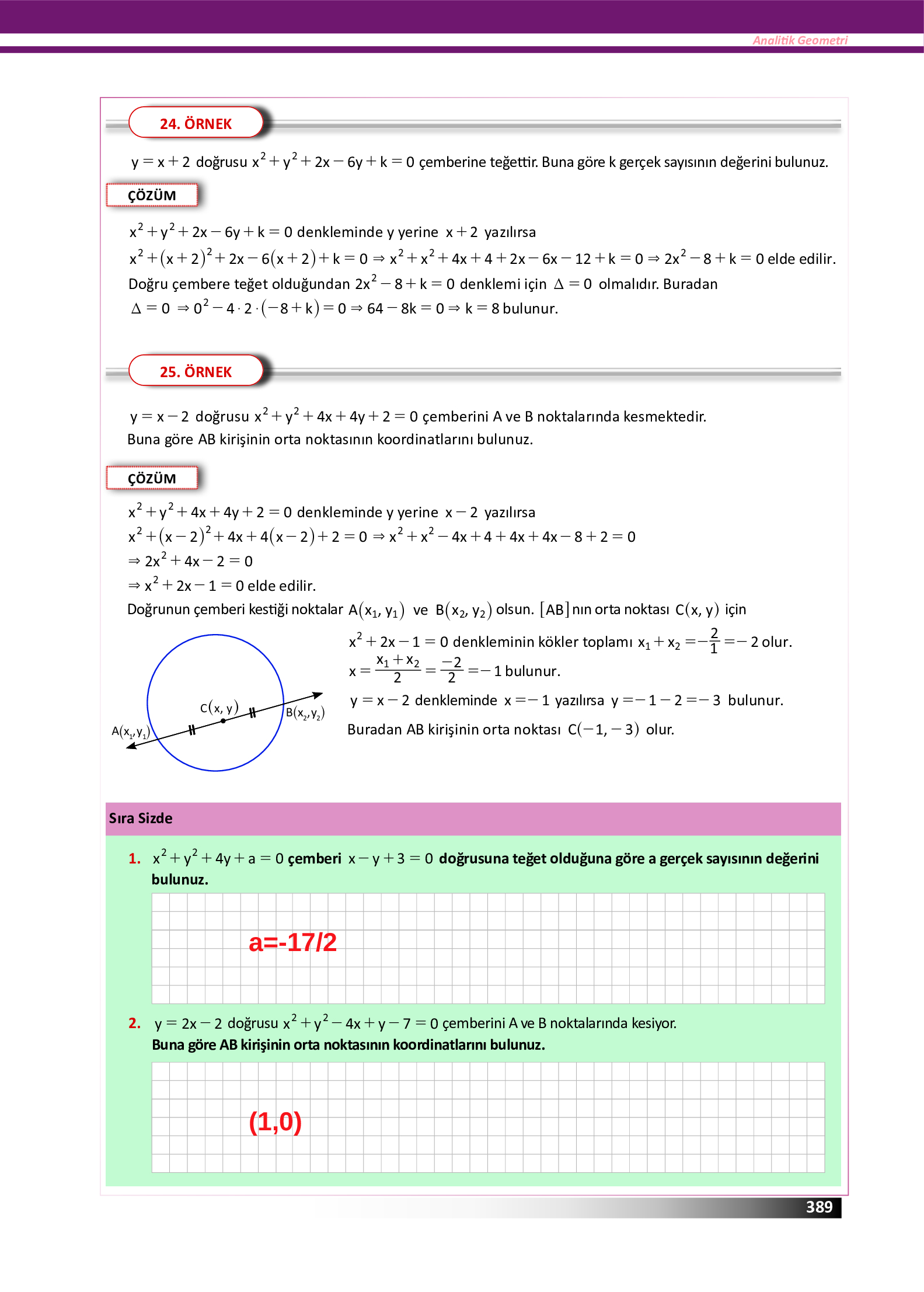 12. Sınıf Meb Yayınları Fen Lisesi Matematik Ders Kitabı Sayfa 389 Cevapları 12. Sınıf Meb Yayınları Fen Lisesi Matematik Ders Kitabı Sayfa 389 Cevapları