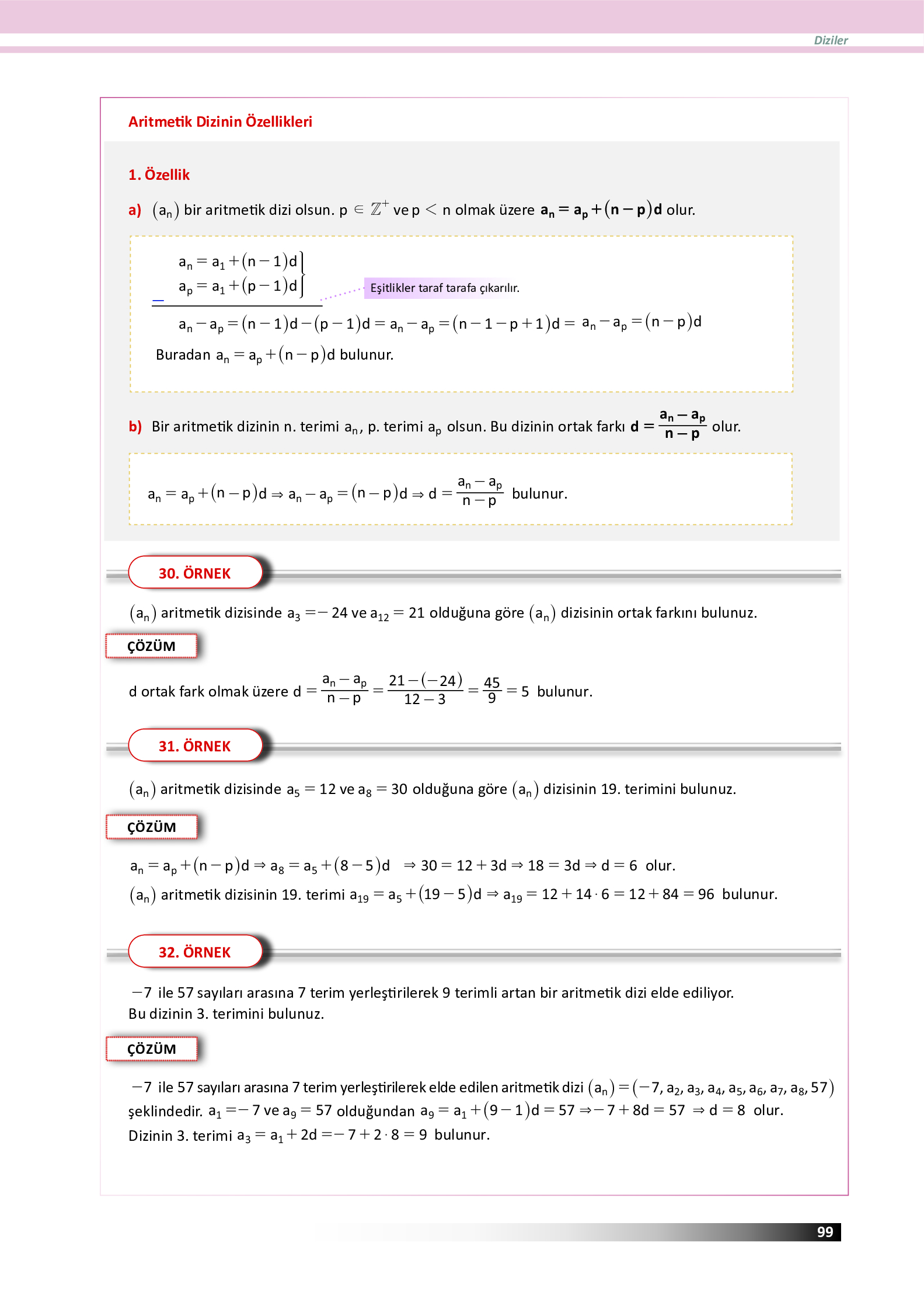 12. Sınıf Meb Yayınları Fen Lisesi Matematik Ders Kitabı Sayfa 99 Cevapları