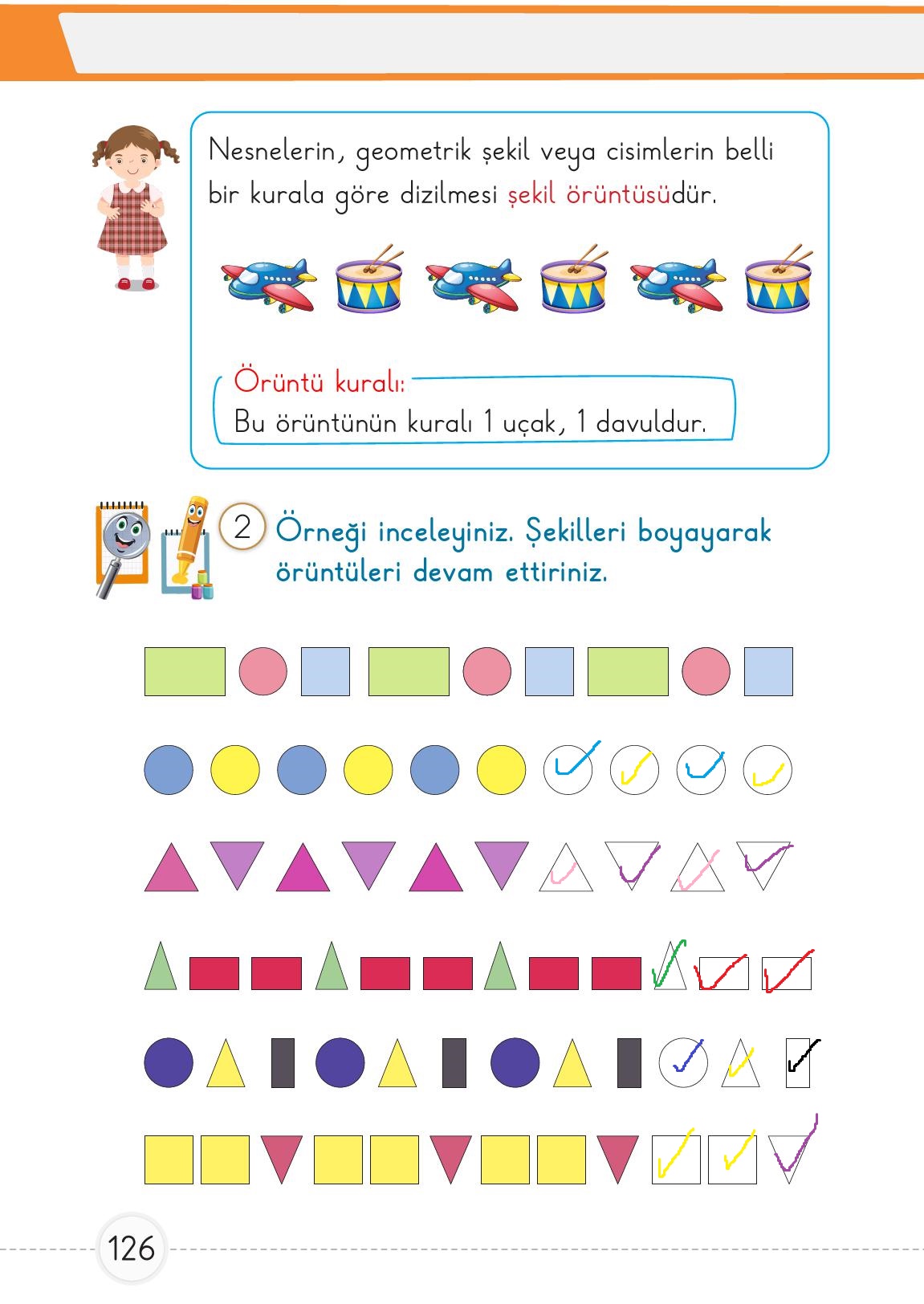 1. Sınıf Meb Yayınları Matematik Ders Kitabı 1. Kitap Sayfa 126 Cevapları