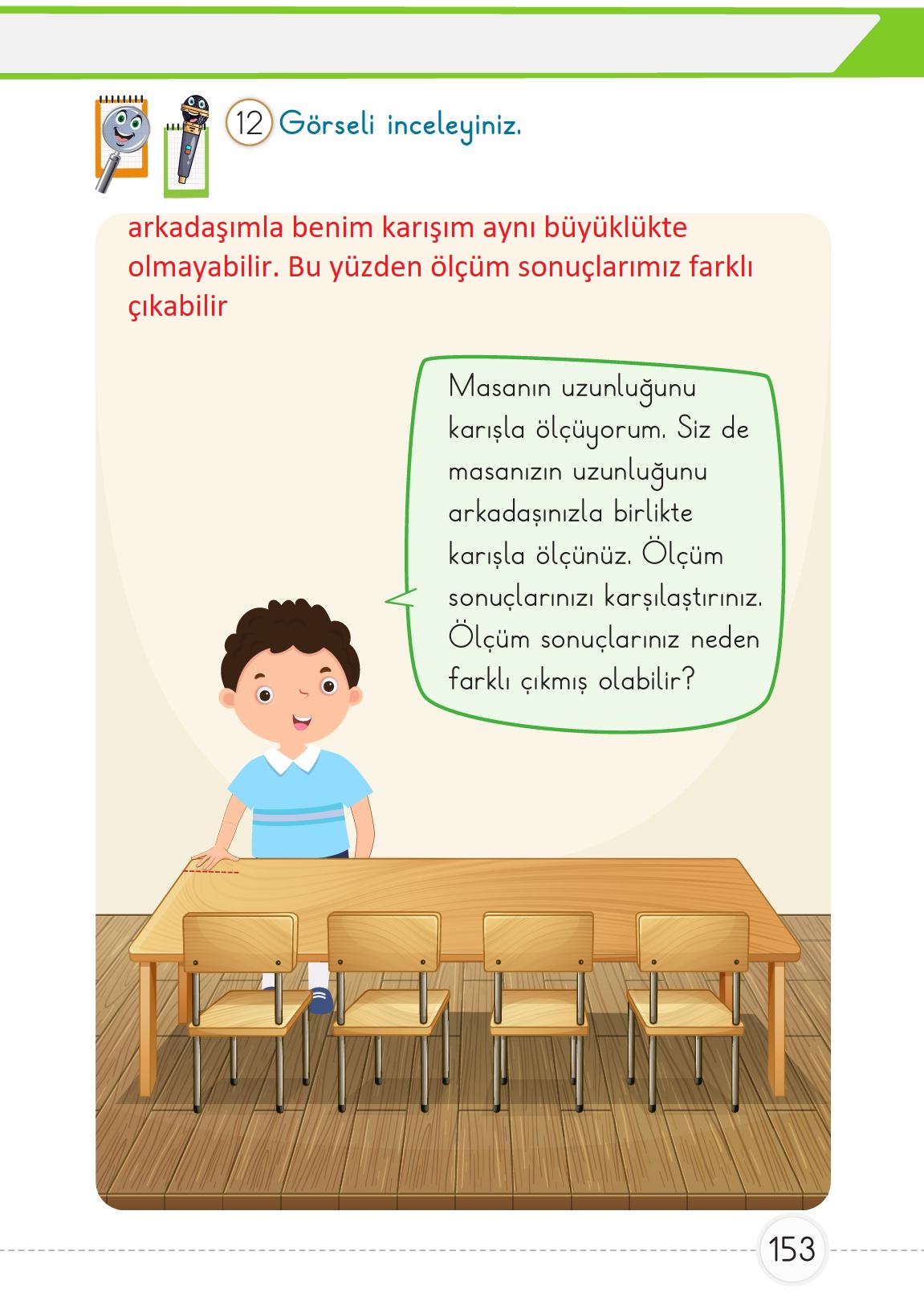 1. Sınıf Meb Yayınları Matematik Ders Kitabı 1. Kitap Sayfa 153 Cevapları