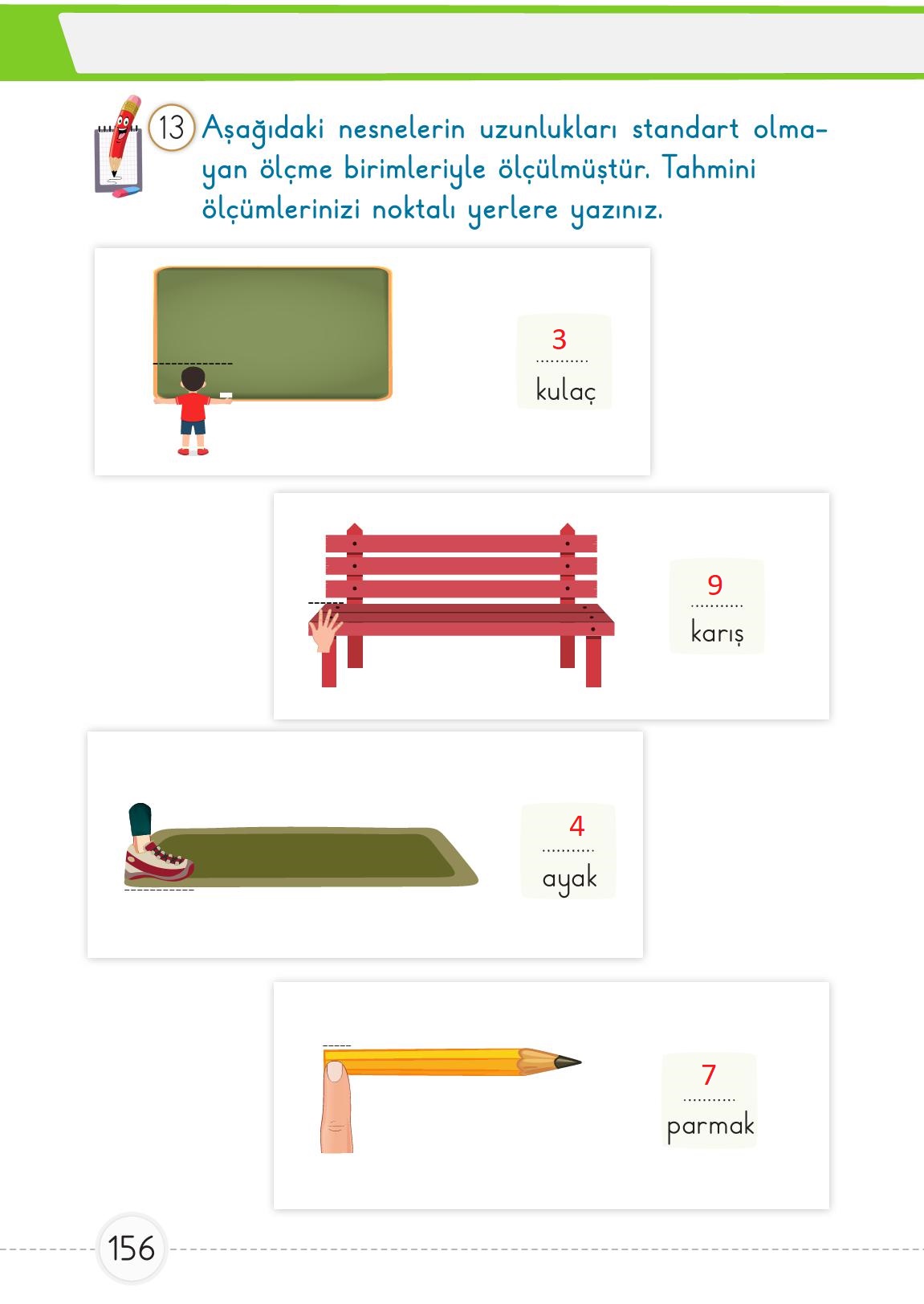 1. Sınıf Meb Yayınları Matematik Ders Kitabı 1. Kitap Sayfa 156 Cevapları 1. Sınıf Meb Yayınları Matematik Ders Kitabı 1. Kitap Sayfa 156 Cevapları