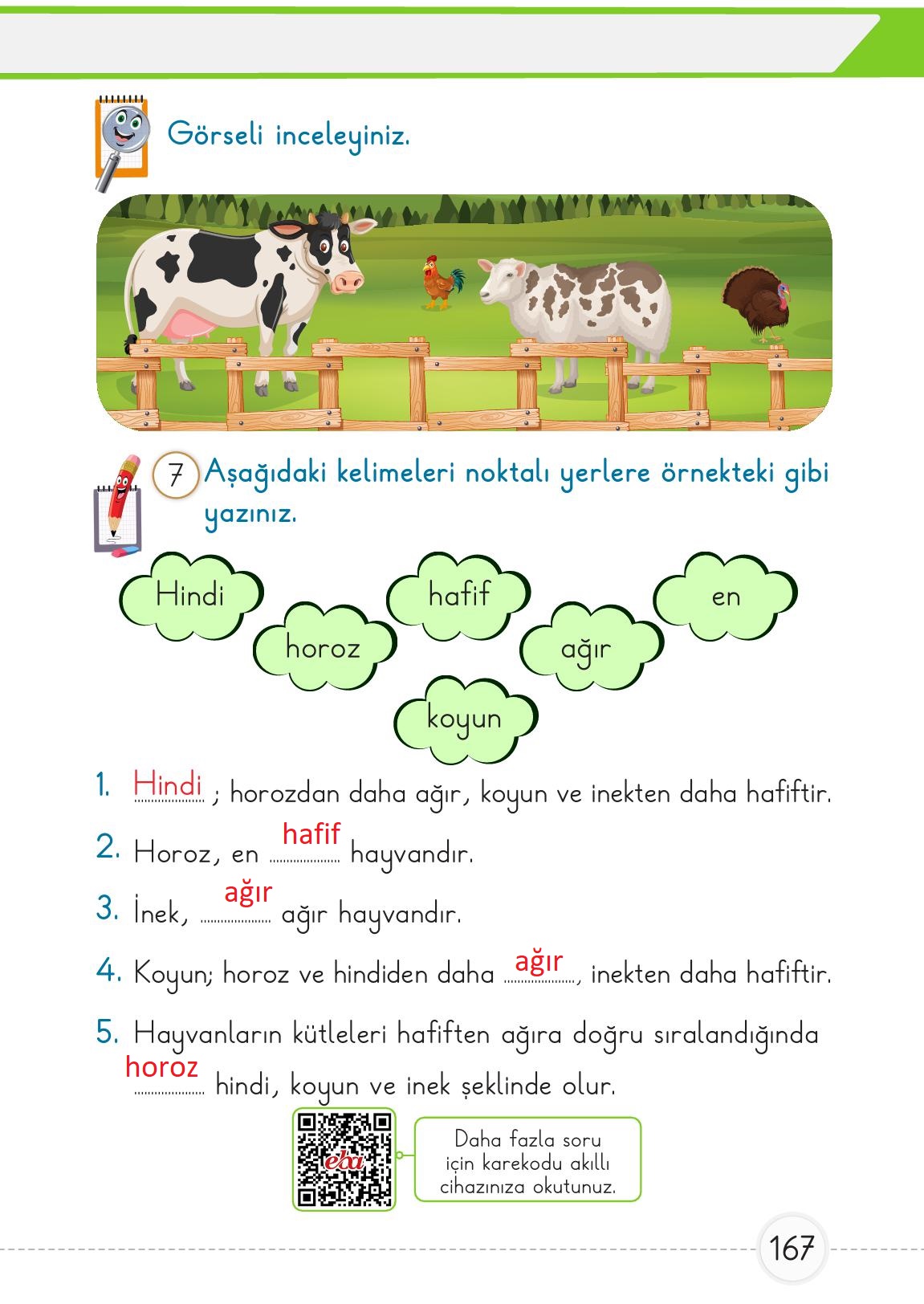 1. Sınıf Meb Yayınları Matematik Ders Kitabı 1. Kitap Sayfa 167 Cevapları 1. Sınıf Meb Yayınları Matematik Ders Kitabı 1. Kitap Sayfa 167 Cevapları