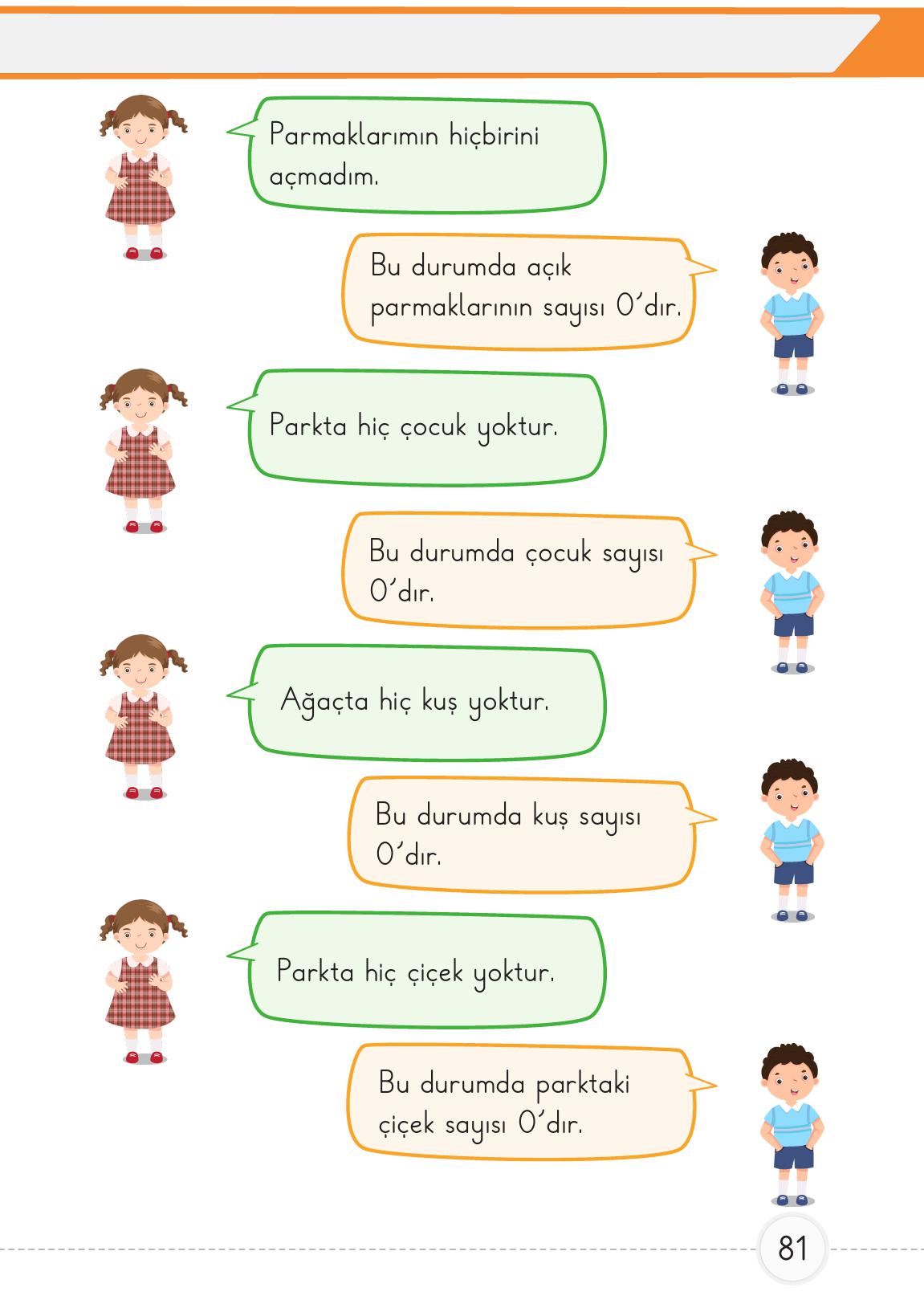 1. Sınıf Meb Yayınları Matematik Ders Kitabı 1. Kitap Sayfa 81 Cevapları