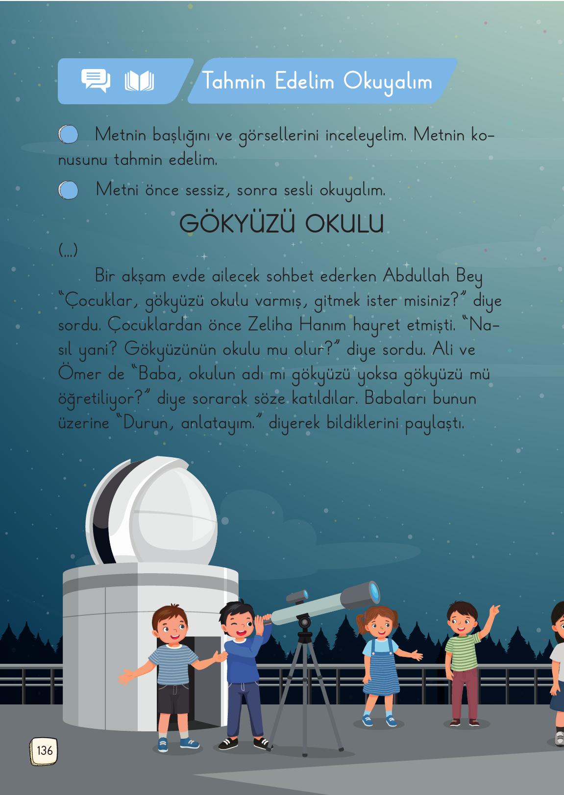 1. Sınıf Meb Yayınları Türkçe Ders Kitabı 1. Kitap Sayfa 136 Cevapları 1. Sınıf Meb Yayınları Türkçe Ders Kitabı 1. Kitap Sayfa 136 Cevapları