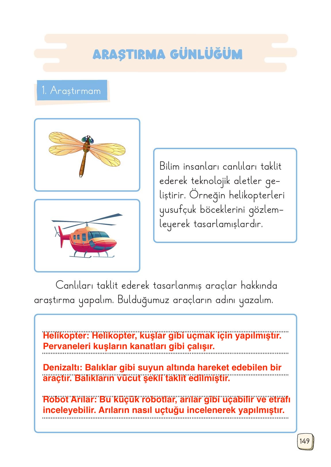 1. Sınıf Meb Yayınları Türkçe Ders Kitabı 1. Kitap Sayfa 149 Cevapları