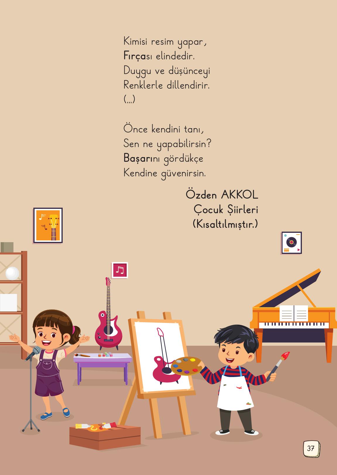 1. Sınıf Meb Yayınları Türkçe Ders Kitabı 1. Kitap Sayfa 37 Cevapları 1. Sınıf Meb Yayınları Türkçe Ders Kitabı 1. Kitap Sayfa 37 Cevapları
