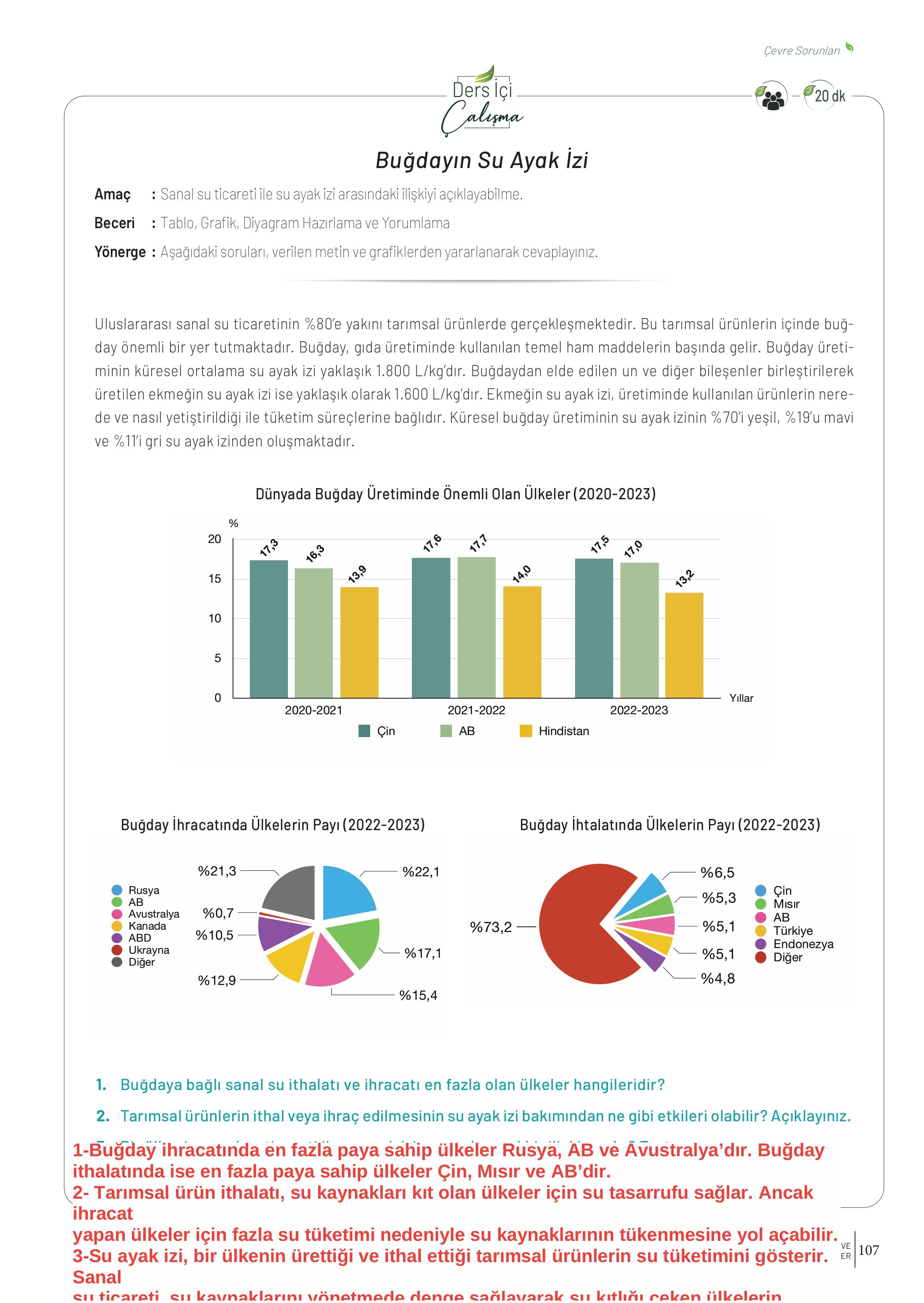 10-11-12. Sınıf Meb Yayınları İklim Çevre Ve Yenilikçi Çözümler Ders Kitabı Sayfa 107 Cevapları 10-11-12. Sınıf Meb Yayınları İklim Çevre Ve Yenilikçi Çözümler Ders Kitabı Sayfa 107 Cevapları
