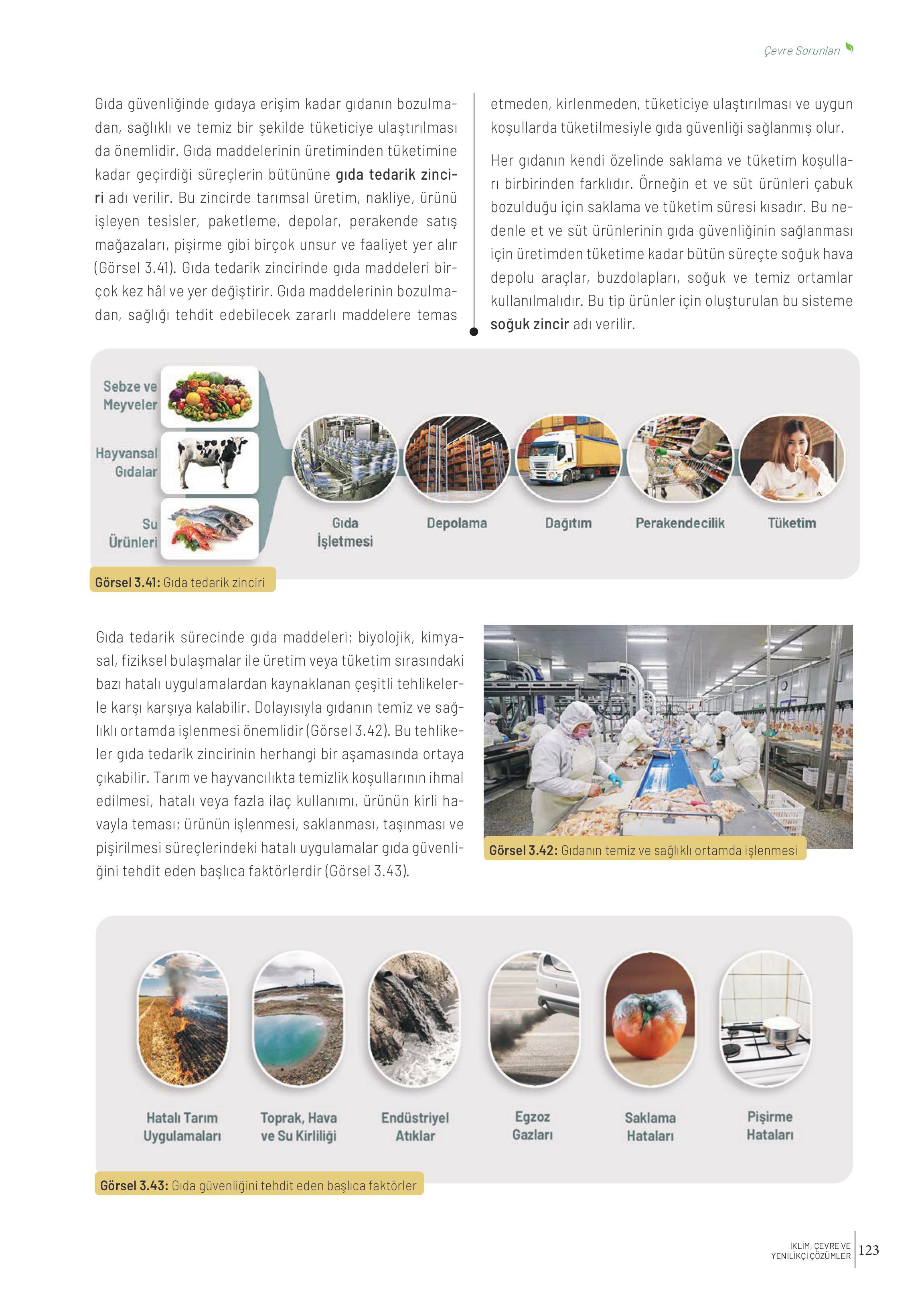 10-11-12. Sınıf Meb Yayınları İklim Çevre Ve Yenilikçi Çözümler Ders Kitabı Sayfa 123 Cevapları