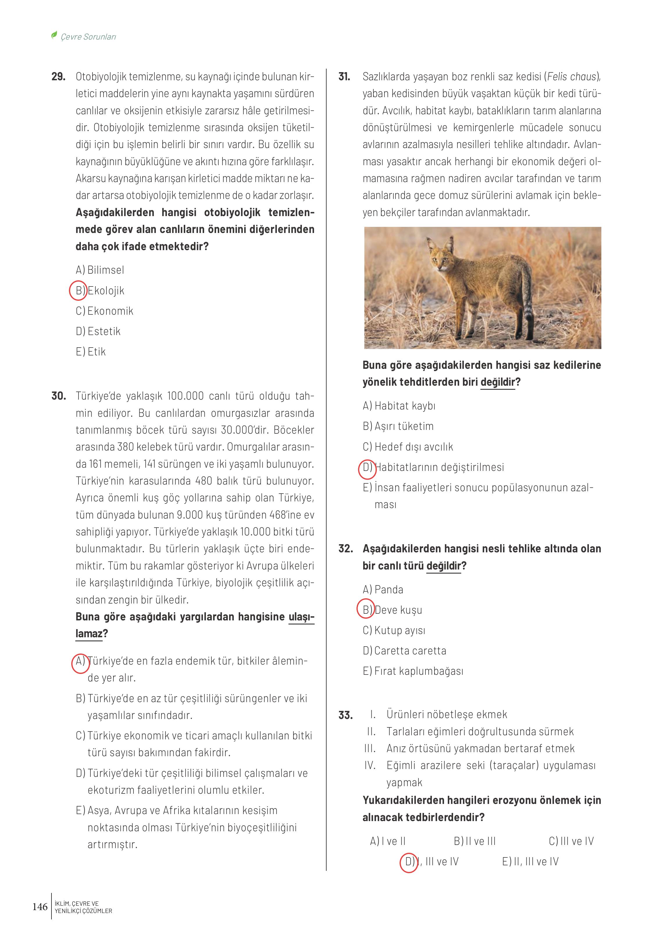 10-11-12. Sınıf Meb Yayınları İklim Çevre Ve Yenilikçi Çözümler Ders Kitabı Sayfa 146 Cevapları 10-11-12. Sınıf Meb Yayınları İklim Çevre Ve Yenilikçi Çözümler Ders Kitabı Sayfa 146 Cevapları
