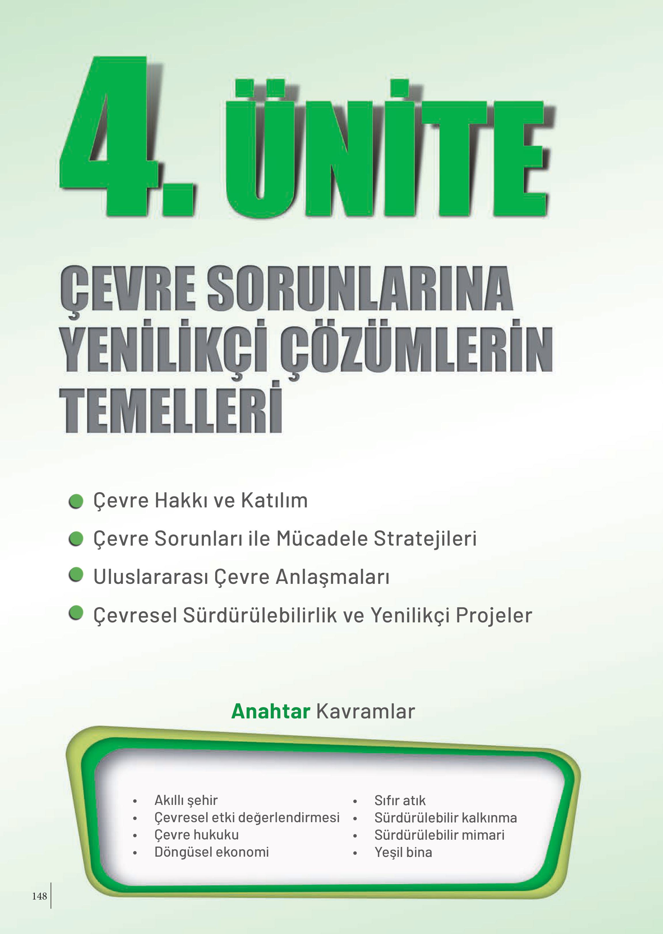 10-11-12. Sınıf Meb Yayınları İklim Çevre Ve Yenilikçi Çözümler Ders Kitabı Sayfa 148 Cevapları 10-11-12. Sınıf Meb Yayınları İklim Çevre Ve Yenilikçi Çözümler Ders Kitabı Sayfa 148 Cevapları
