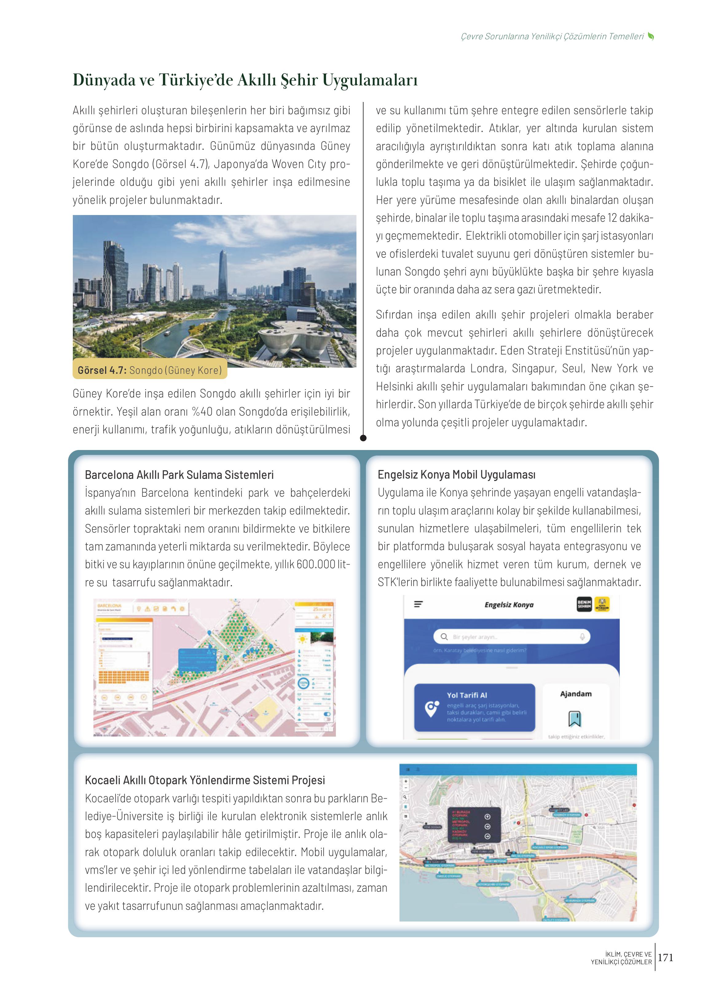 10-11-12. Sınıf Meb Yayınları İklim Çevre Ve Yenilikçi Çözümler Ders Kitabı Sayfa 171 Cevapları