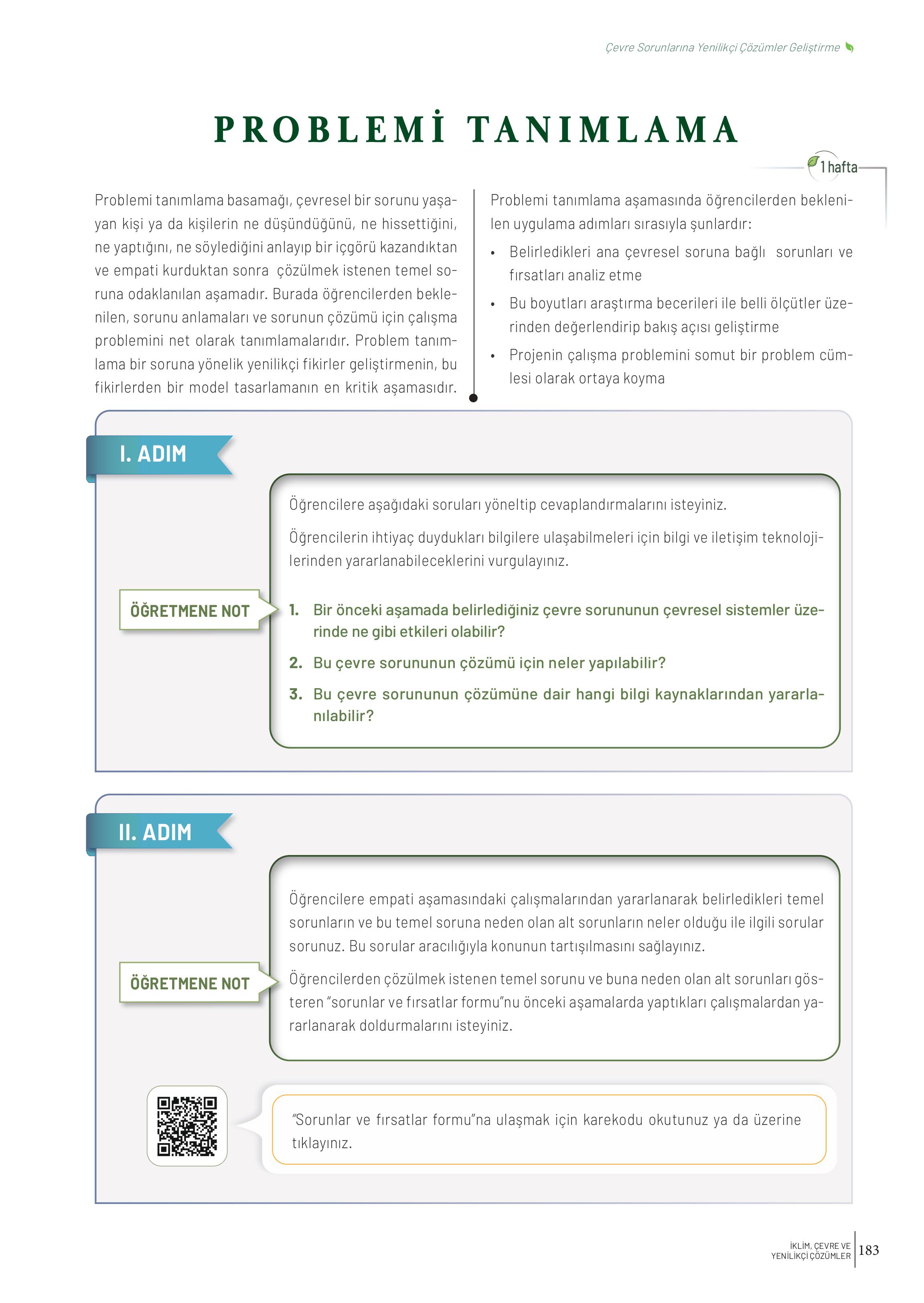 10-11-12. Sınıf Meb Yayınları İklim Çevre Ve Yenilikçi Çözümler Ders Kitabı Sayfa 183 Cevapları 10-11-12. Sınıf Meb Yayınları İklim Çevre Ve Yenilikçi Çözümler Ders Kitabı Sayfa 183 Cevapları