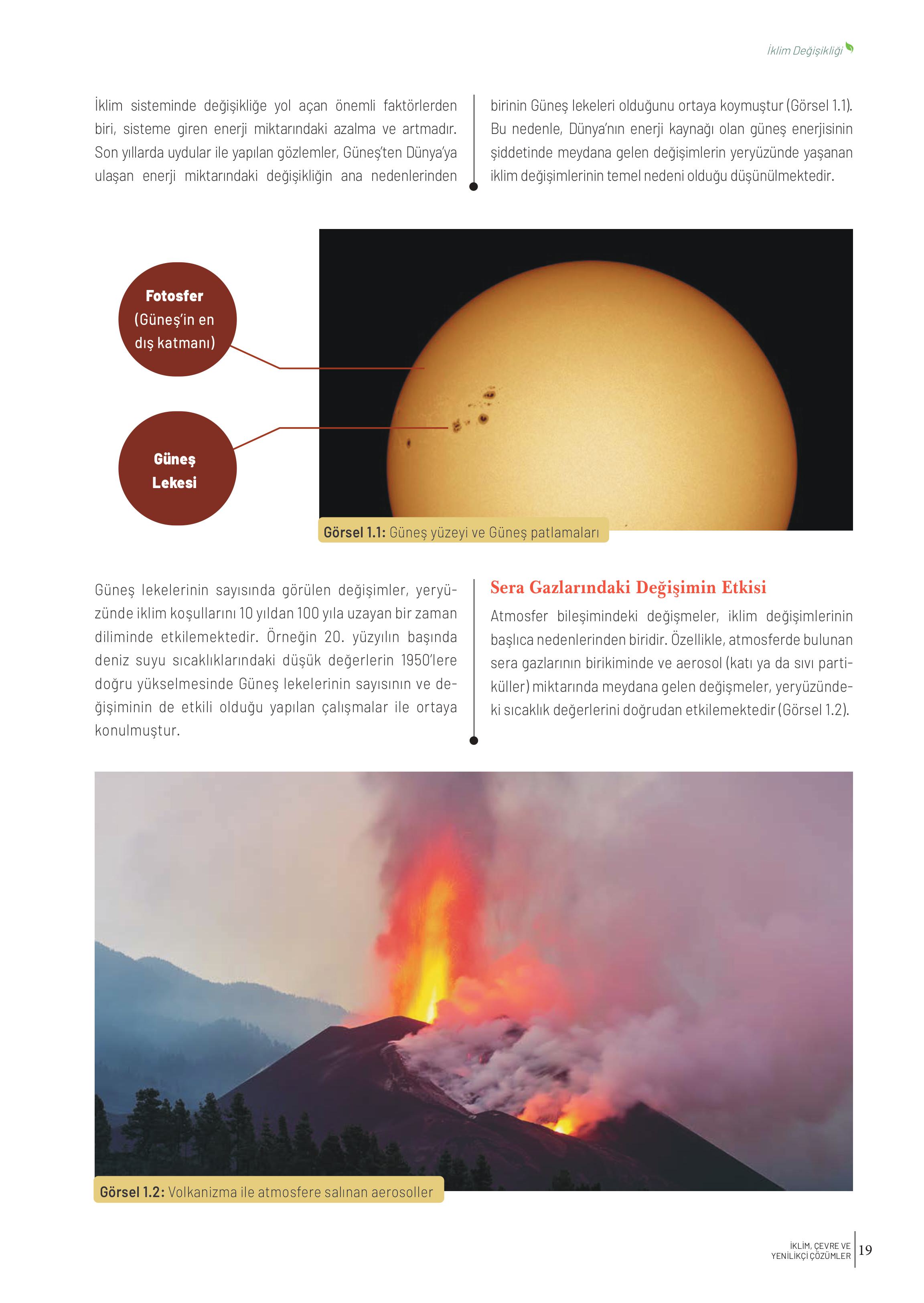 10-11-12. Sınıf Meb Yayınları İklim Çevre Ve Yenilikçi Çözümler Ders Kitabı Sayfa 19 Cevapları