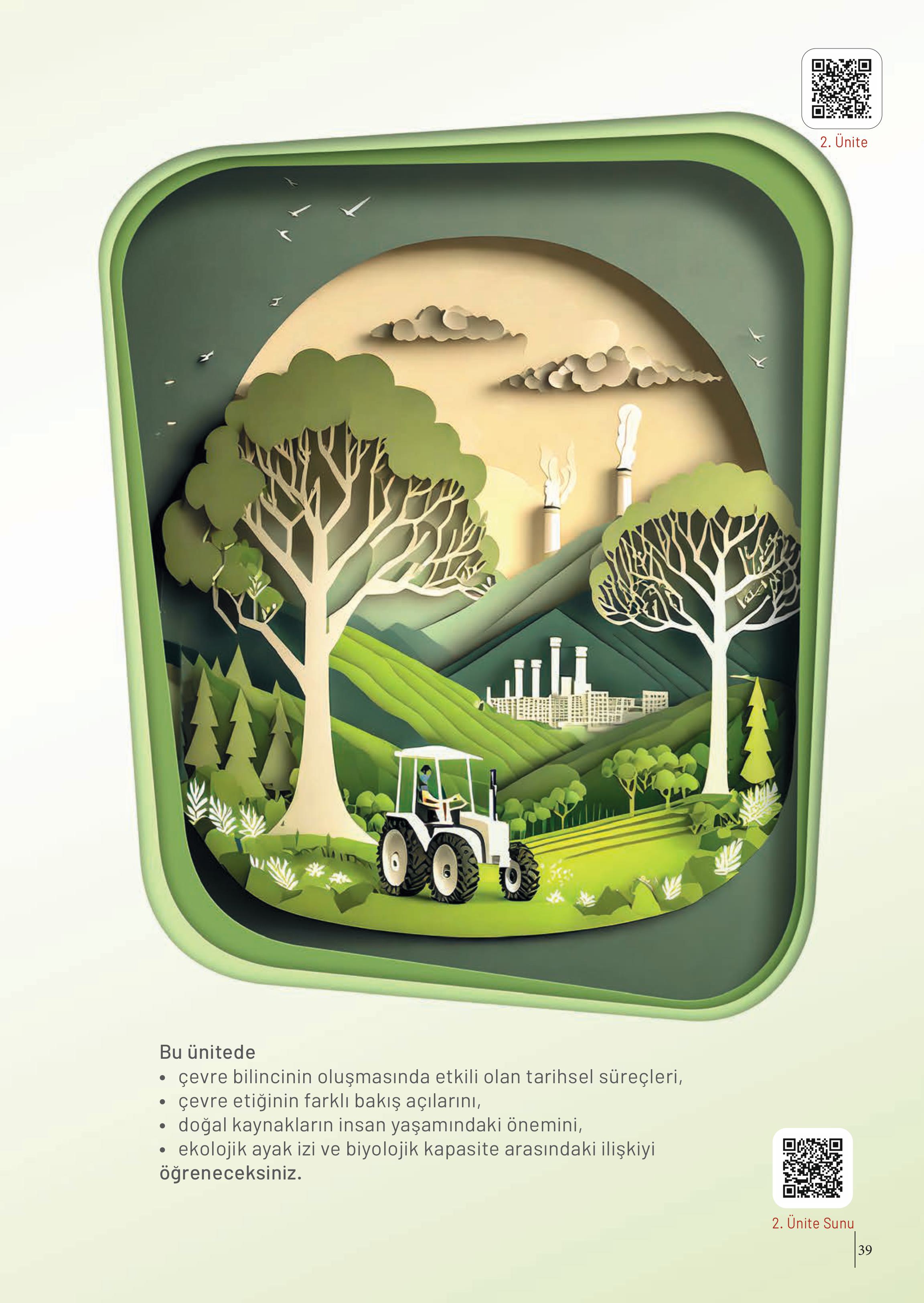 10-11-12. Sınıf Meb Yayınları İklim Çevre Ve Yenilikçi Çözümler Ders Kitabı Sayfa 39 Cevapları