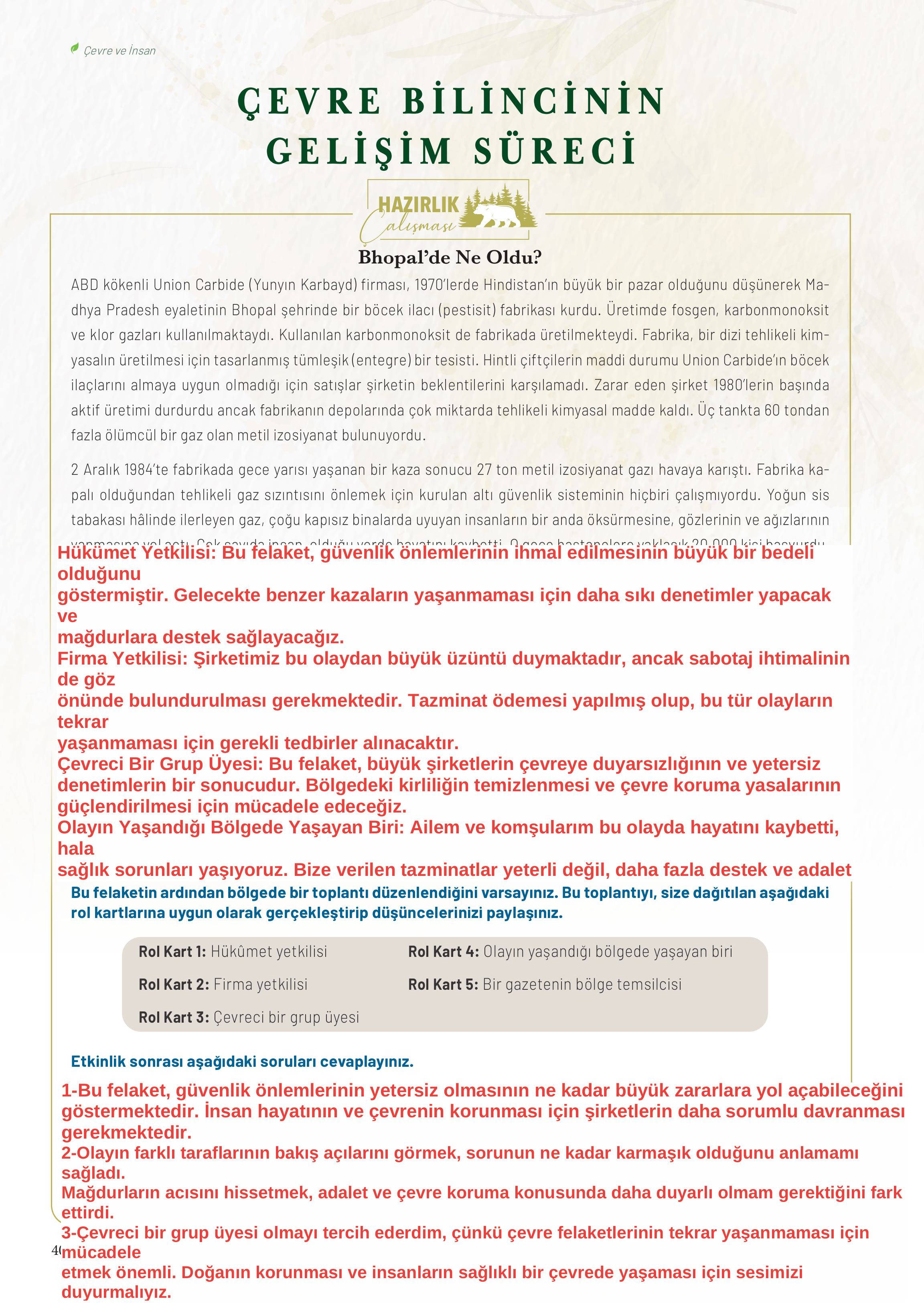 10-11-12. Sınıf Meb Yayınları İklim Çevre Ve Yenilikçi Çözümler Ders Kitabı Sayfa 40 Cevapları 10-11-12. Sınıf Meb Yayınları İklim Çevre Ve Yenilikçi Çözümler Ders Kitabı Sayfa 40 Cevapları