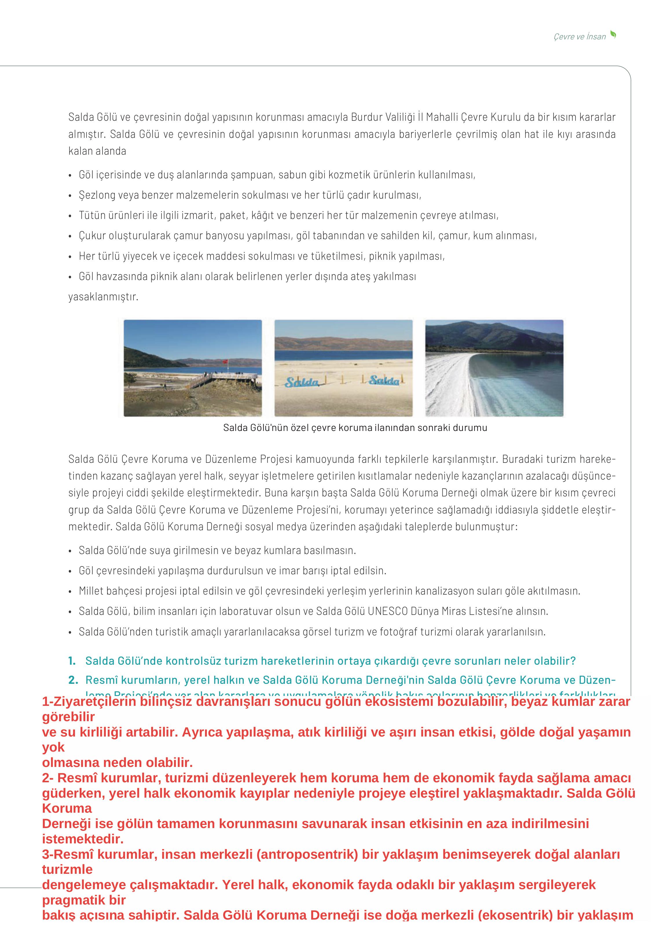 10-11-12. Sınıf Meb Yayınları İklim Çevre Ve Yenilikçi Çözümler Ders Kitabı Sayfa 49 Cevapları