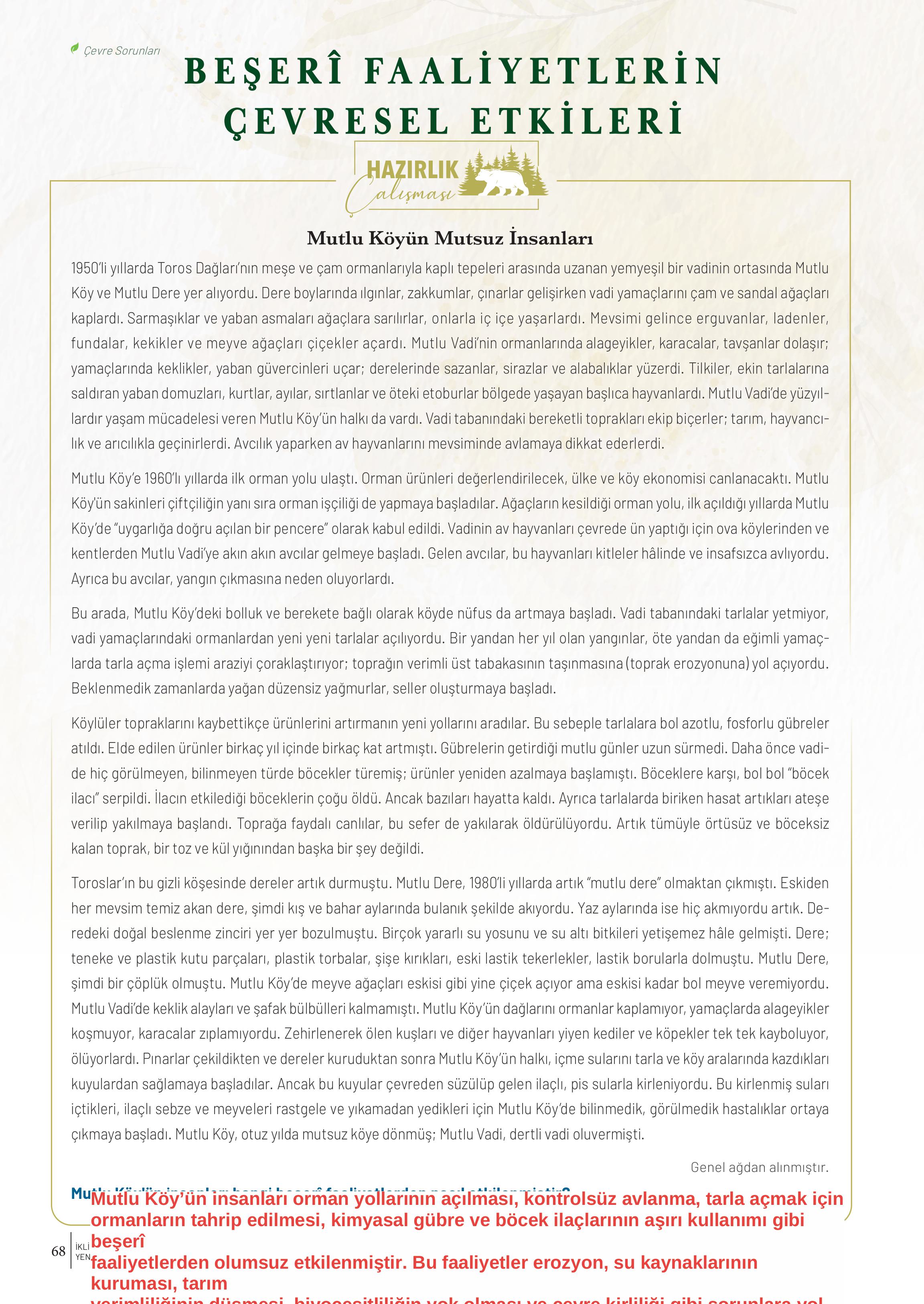 10-11-12. Sınıf Meb Yayınları İklim Çevre Ve Yenilikçi Çözümler Ders Kitabı Sayfa 68 Cevapları 10-11-12. Sınıf Meb Yayınları İklim Çevre Ve Yenilikçi Çözümler Ders Kitabı Sayfa 68 Cevapları