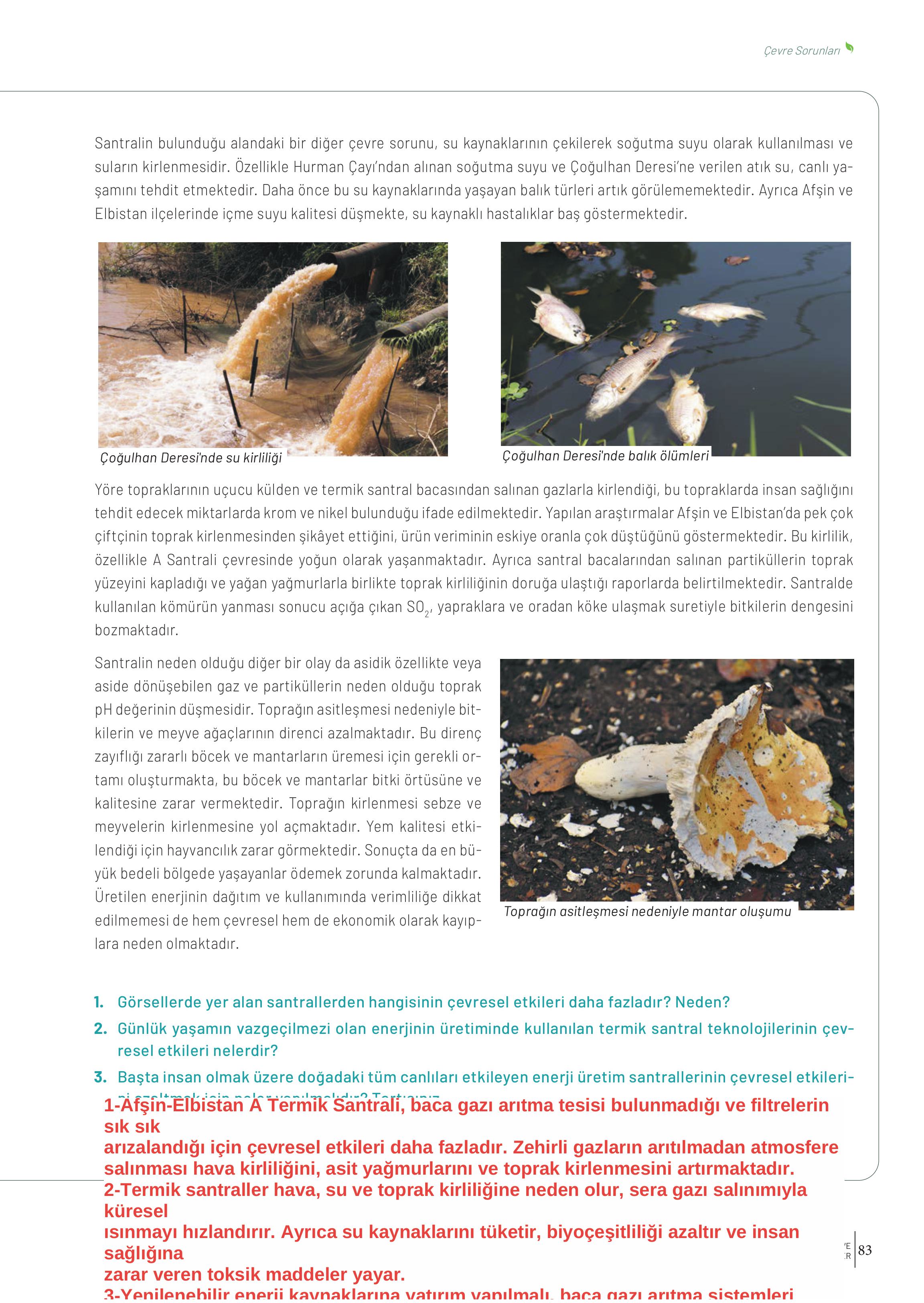 10-11-12. Sınıf Meb Yayınları İklim Çevre Ve Yenilikçi Çözümler Ders Kitabı Sayfa 83 Cevapları 10-11-12. Sınıf Meb Yayınları İklim Çevre Ve Yenilikçi Çözümler Ders Kitabı Sayfa 83 Cevapları