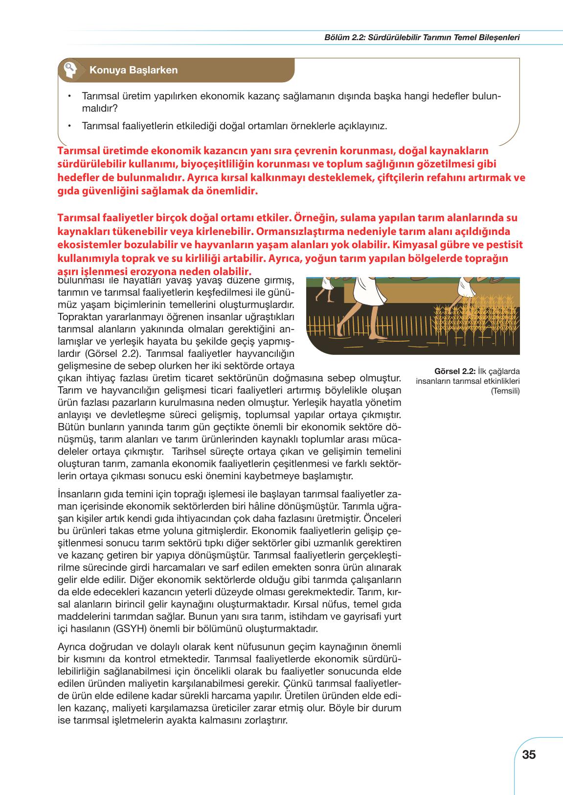 10-11. Sınıf Meb Yayınları Sürdürülebilir Tarım Ve Gıda Güvenliği Ders Kitabı Sayfa 35 Cevapları 10-11. Sınıf Meb Yayınları Sürdürülebilir Tarım Ve Gıda Güvenliği Ders Kitabı Sayfa 35 Cevapları