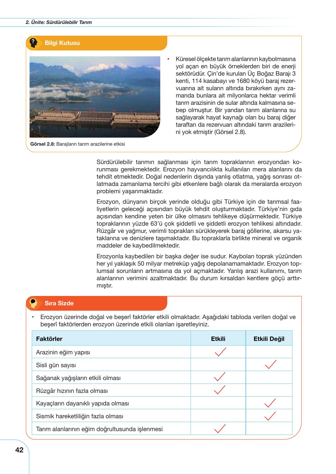 10-11. Sınıf Meb Yayınları Sürdürülebilir Tarım Ve Gıda Güvenliği Ders Kitabı Sayfa 42 Cevapları 10-11. Sınıf Meb Yayınları Sürdürülebilir Tarım Ve Gıda Güvenliği Ders Kitabı Sayfa 42 Cevapları