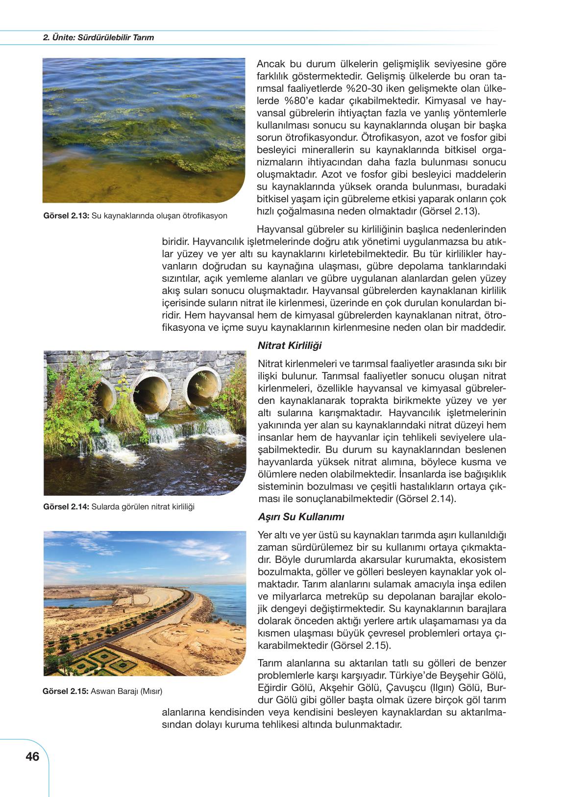 10-11. Sınıf Meb Yayınları Sürdürülebilir Tarım Ve Gıda Güvenliği Ders Kitabı Sayfa 46 Cevapları