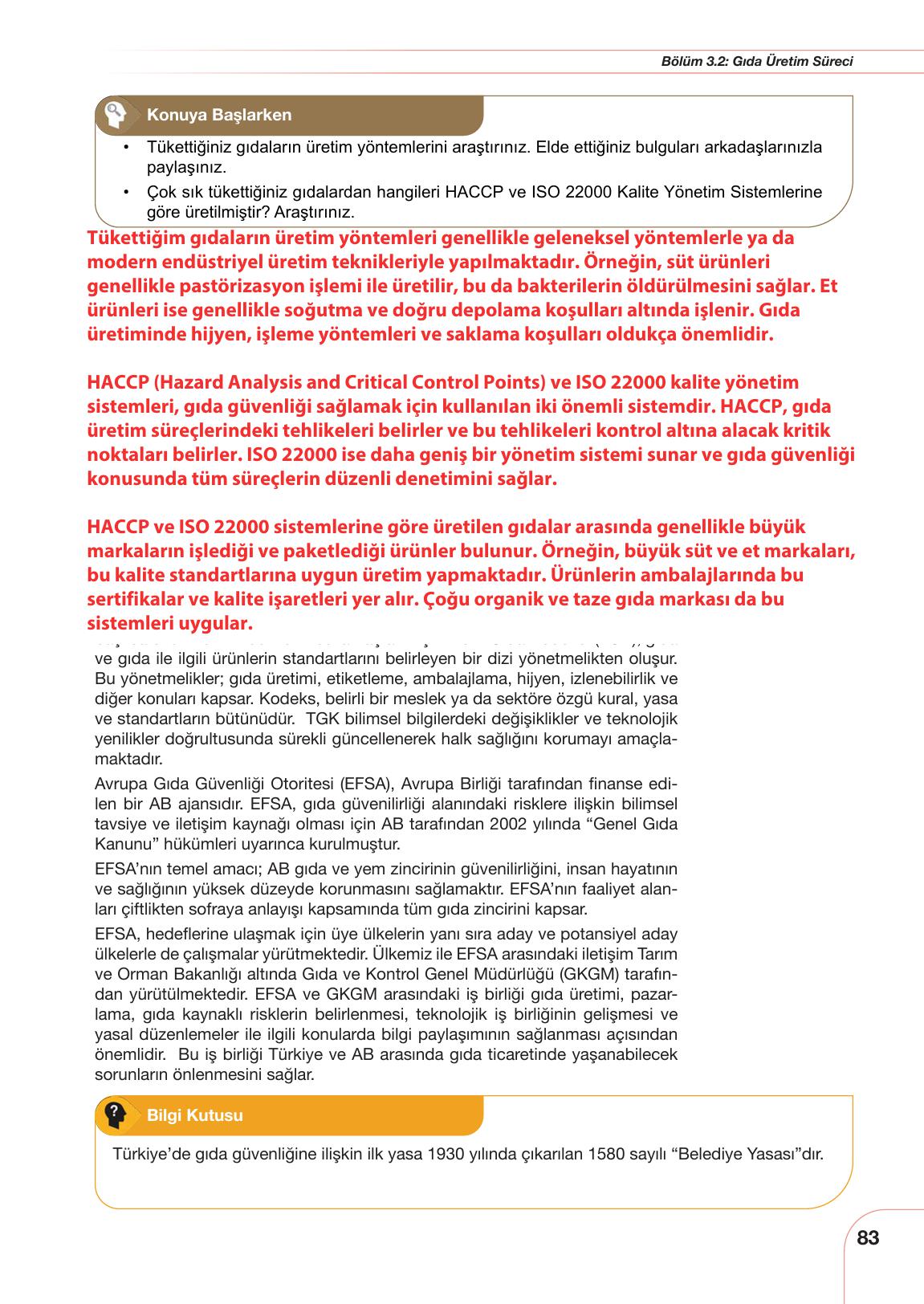 10-11. Sınıf Meb Yayınları Sürdürülebilir Tarım Ve Gıda Güvenliği Ders Kitabı Sayfa 83 Cevapları 10-11. Sınıf Meb Yayınları Sürdürülebilir Tarım Ve Gıda Güvenliği Ders Kitabı Sayfa 83 Cevapları