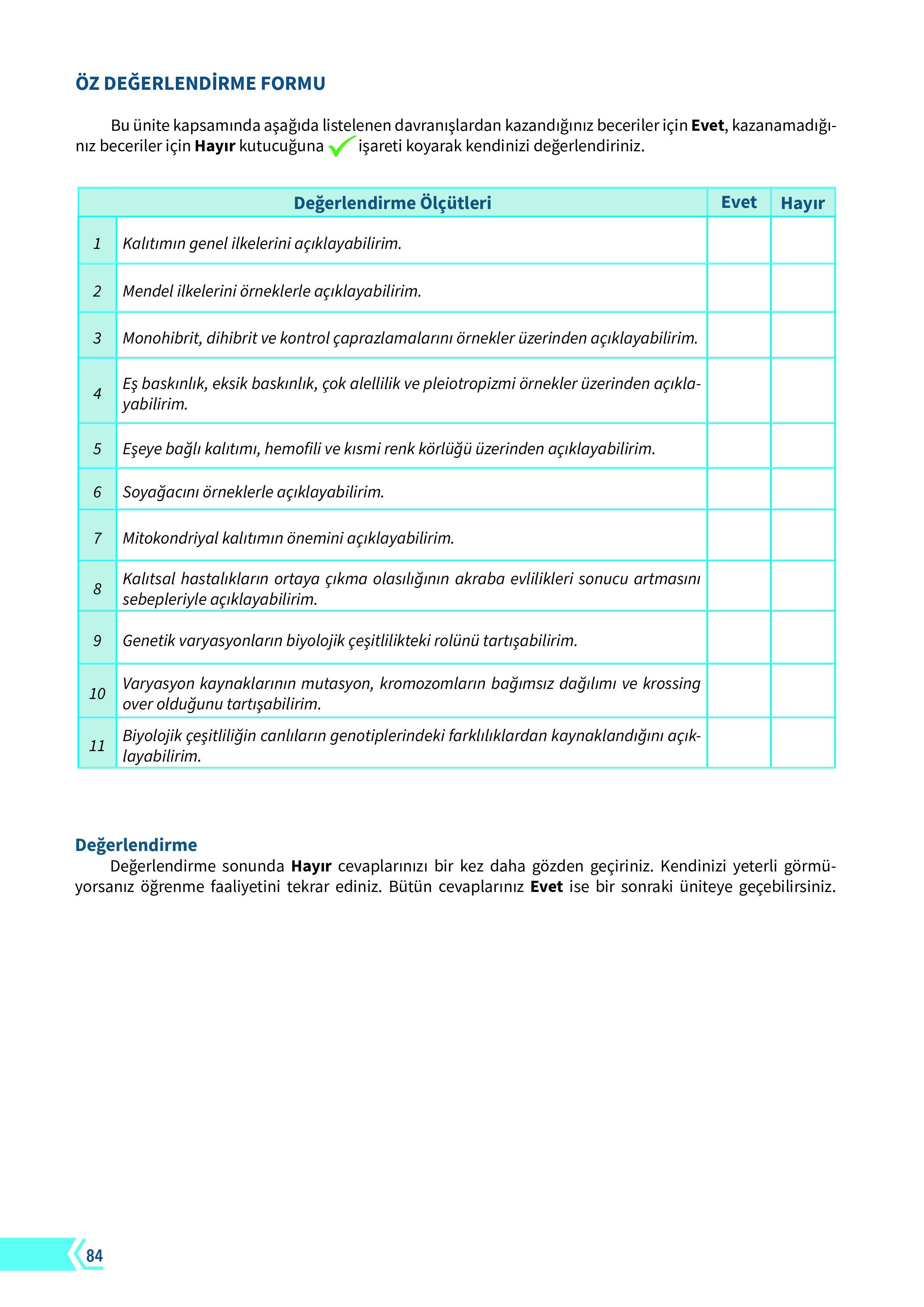 10. Sınıf Meb Yayınları Fen Lisesi Biyoloji Ders Kitabı Sayfa 84 Cevapları 10. Sınıf Meb Yayınları Fen Lisesi Biyoloji Ders Kitabı Sayfa 84 Cevapları
