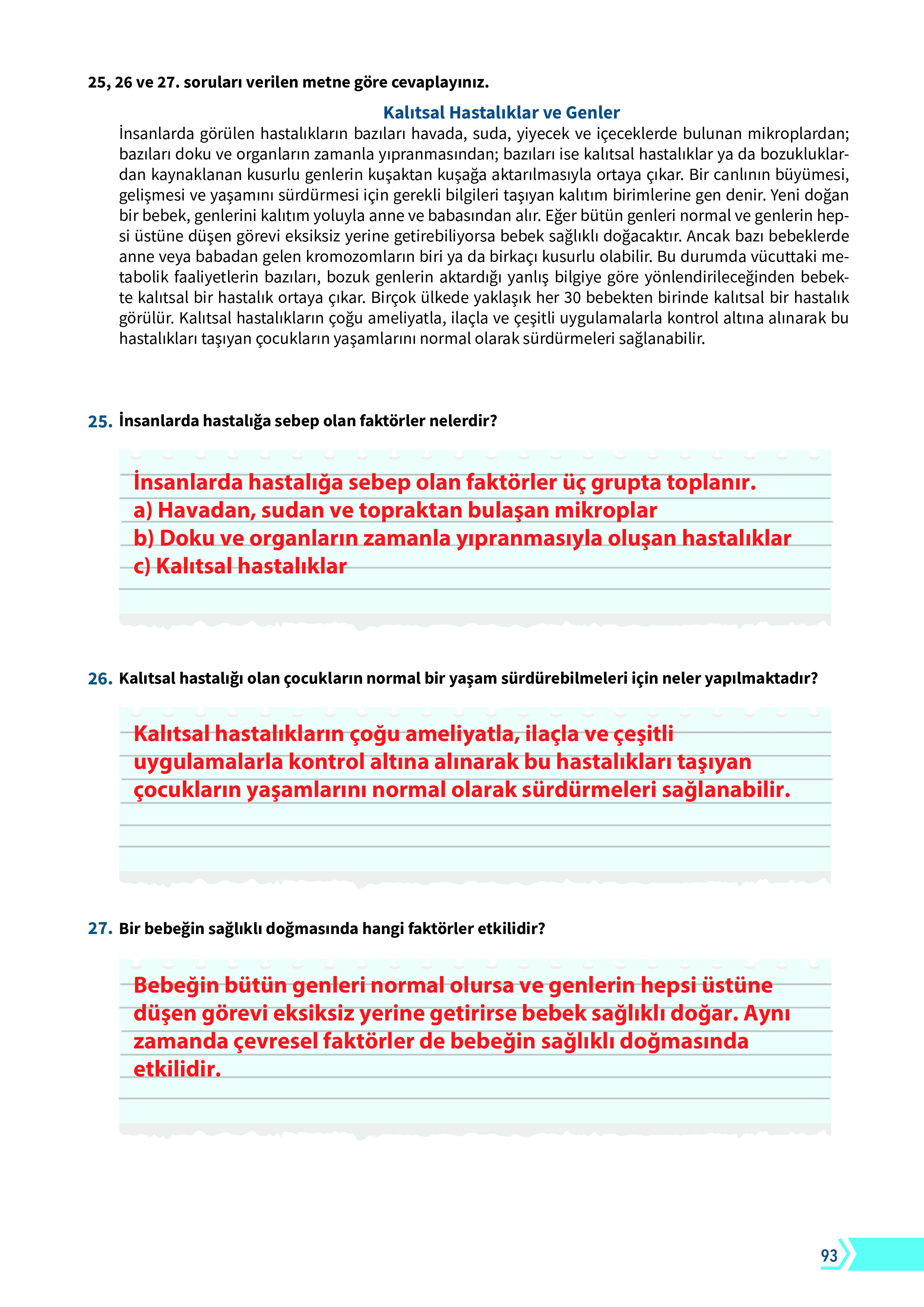 10. Sınıf Meb Yayınları Fen Lisesi Biyoloji Ders Kitabı Sayfa 93 Cevapları 10. Sınıf Meb Yayınları Fen Lisesi Biyoloji Ders Kitabı Sayfa 93 Cevapları