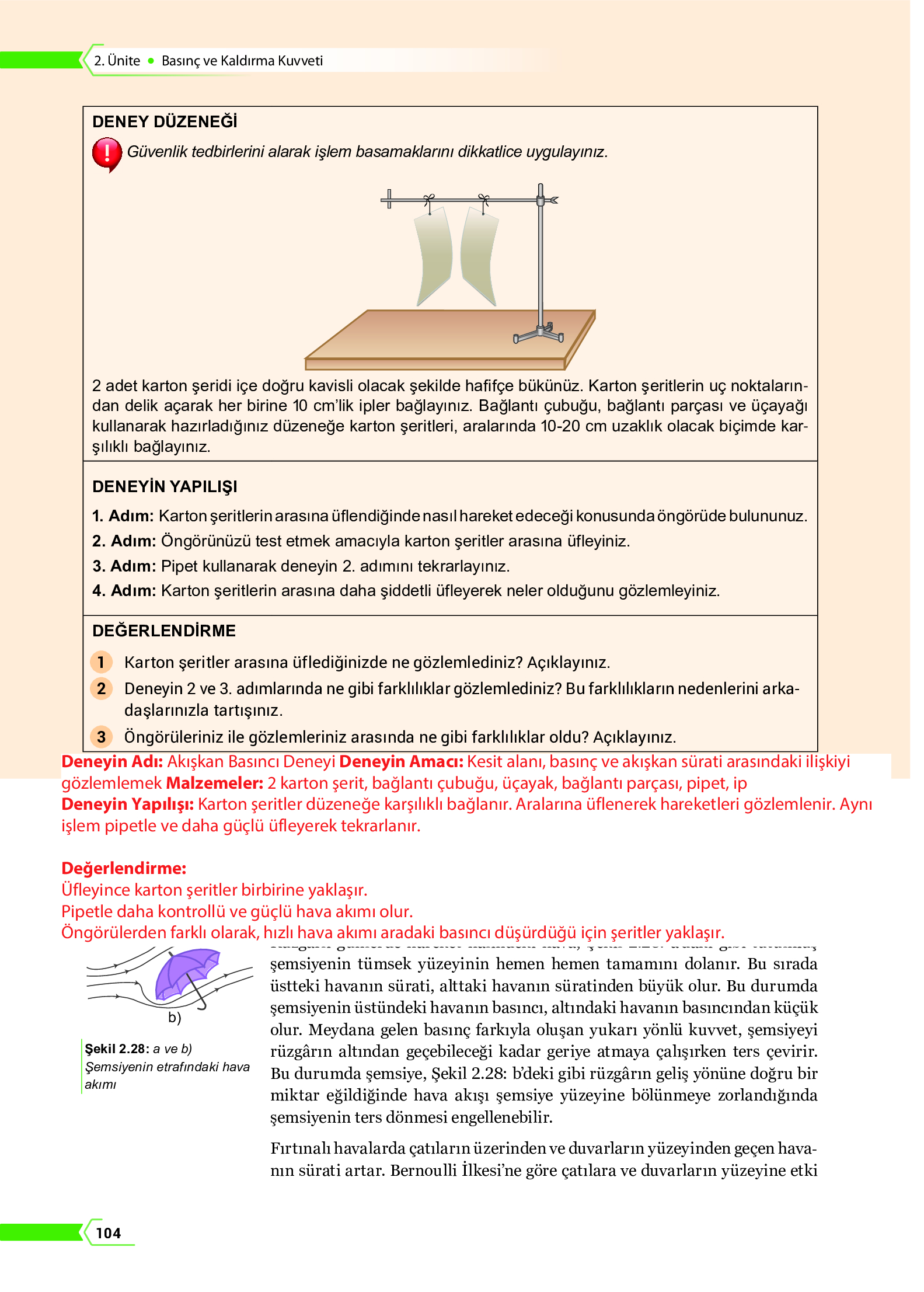 10. Sınıf Meb Yayınları Fen Lisesi Fizik Ders Kitabı Sayfa 104 Cevapları 10. Sınıf Meb Yayınları Fen Lisesi Fizik Ders Kitabı Sayfa 104 Cevapları