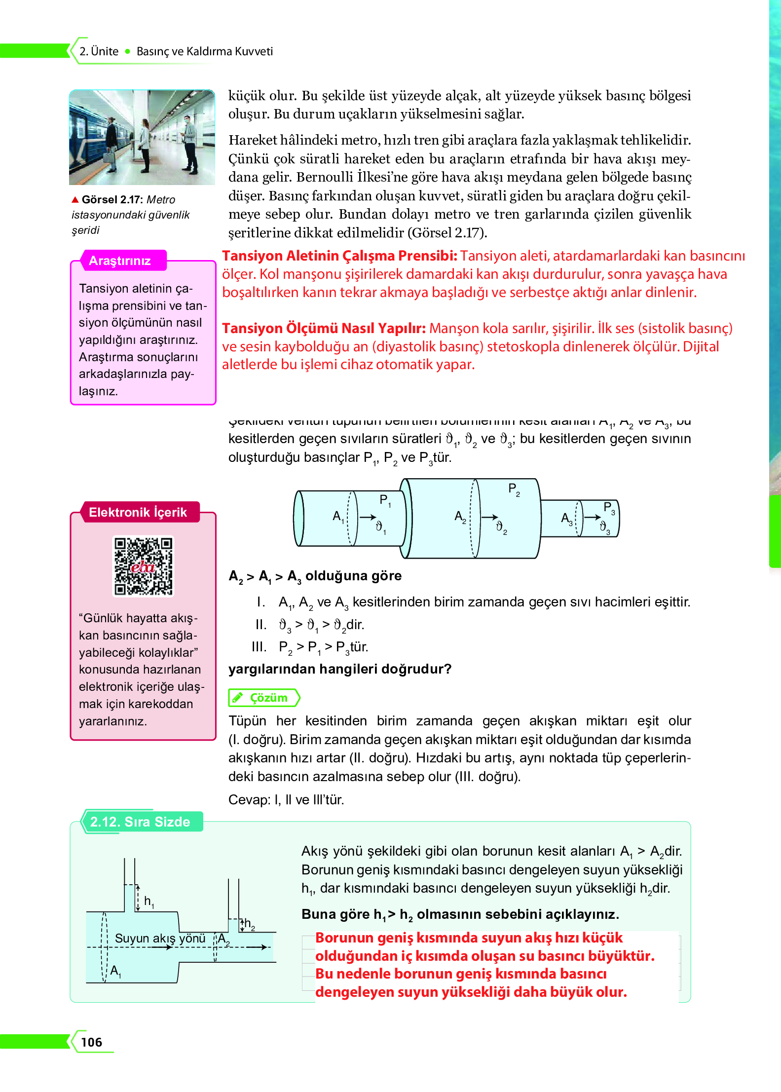 10. Sınıf Meb Yayınları Fen Lisesi Fizik Ders Kitabı Sayfa 106 Cevapları 10. Sınıf Meb Yayınları Fen Lisesi Fizik Ders Kitabı Sayfa 106 Cevapları